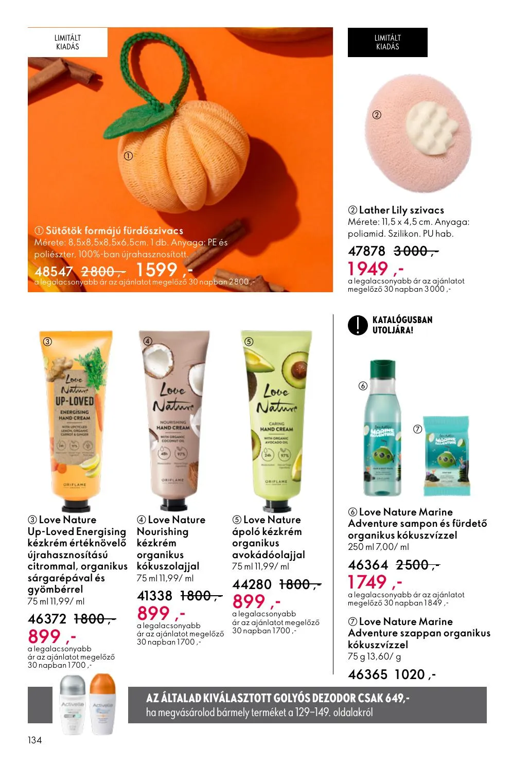 Oriflame akciós újság 03.04–03.24 – 134. oldal