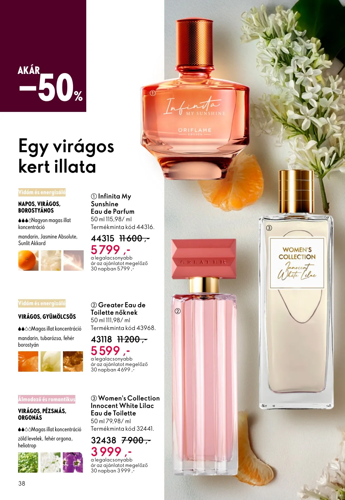 Oriflame akciós újság 03.04–03.24 – 38. oldal