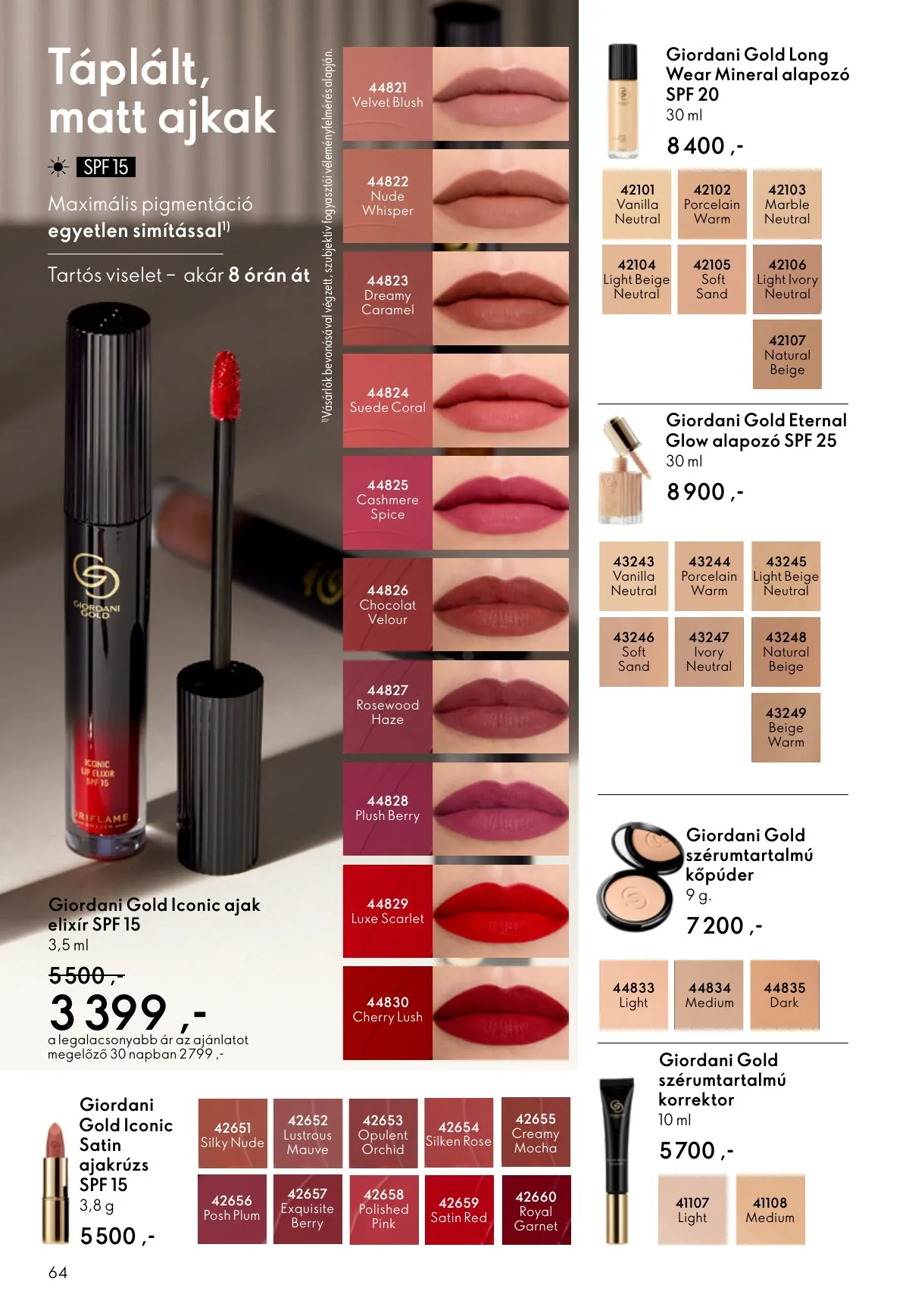 Oriflame akciós újság 03.04–03.24 – 64. oldal