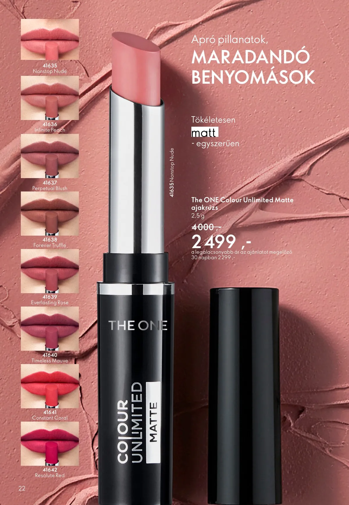 Oriflame akciós újság 03.25–04.14 – 22. oldal