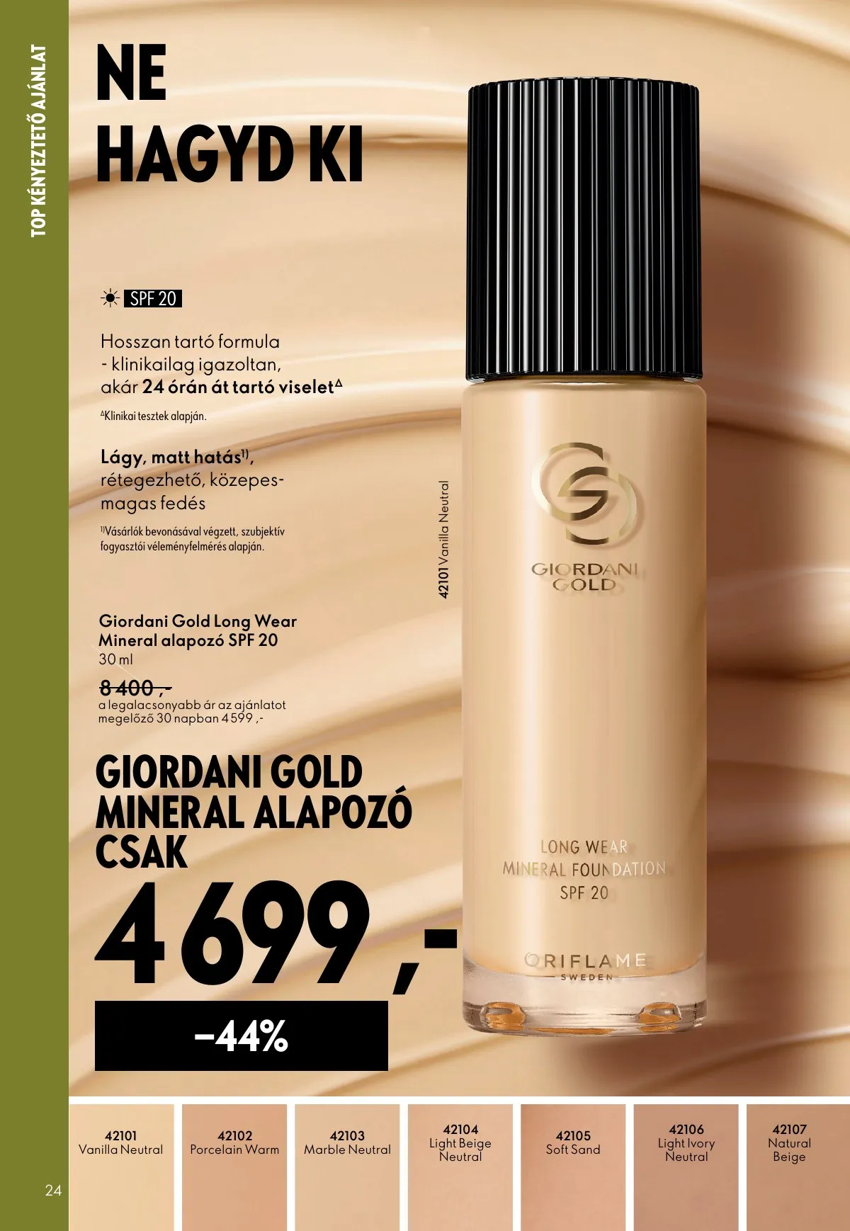 Oriflame akciós újság 03.25–04.14 – 24. oldal