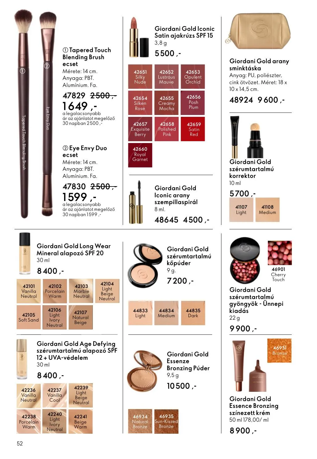 Oriflame akciós újság 04.15–05.05 – 52. oldal