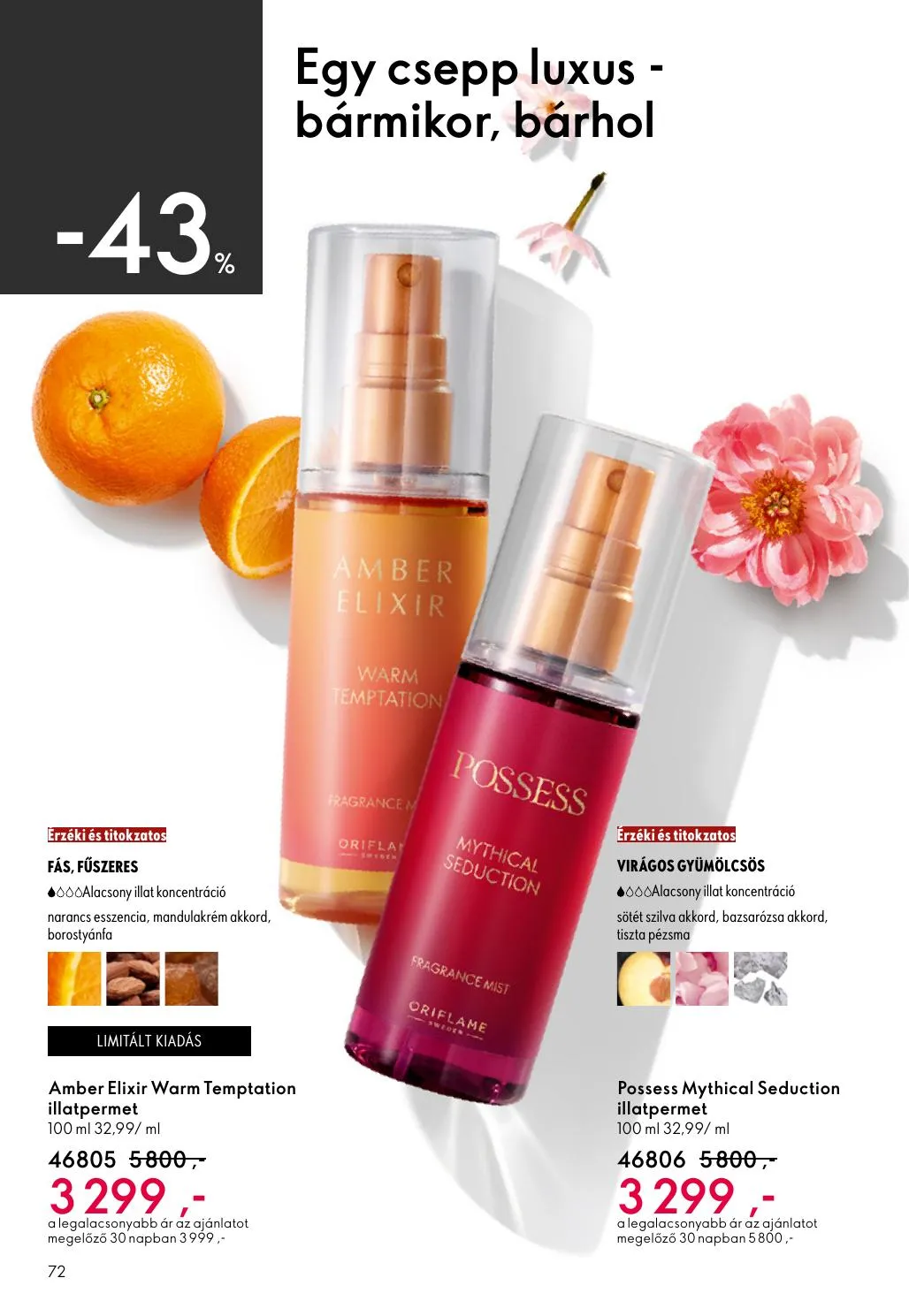 Oriflame akciós újság 04.15–05.05 – 72. oldal