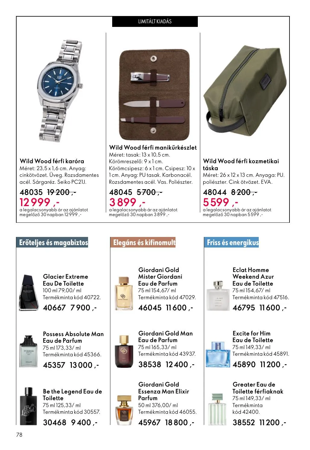 Oriflame akciós újság 04.15–05.05 – 78. oldal