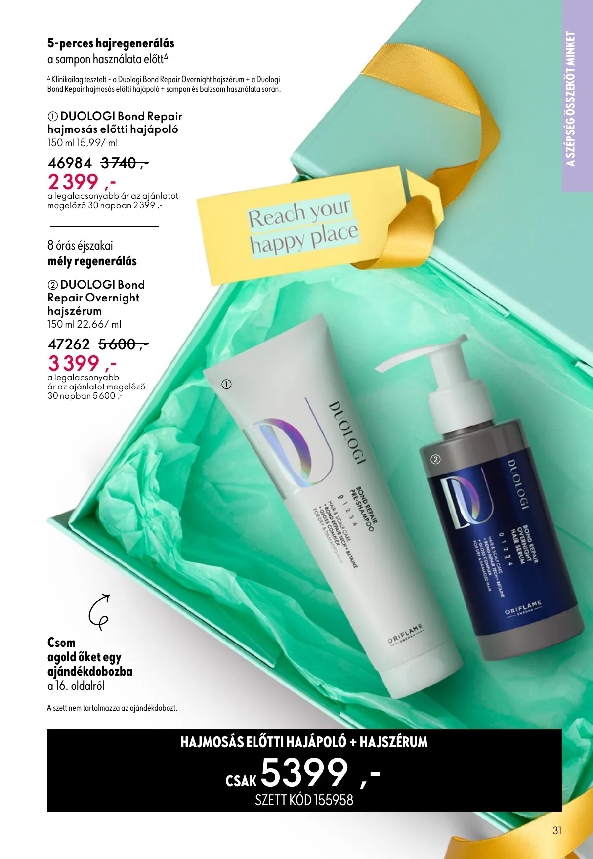 Oriflame akciós újság 05.06–05.26 – 31. oldal