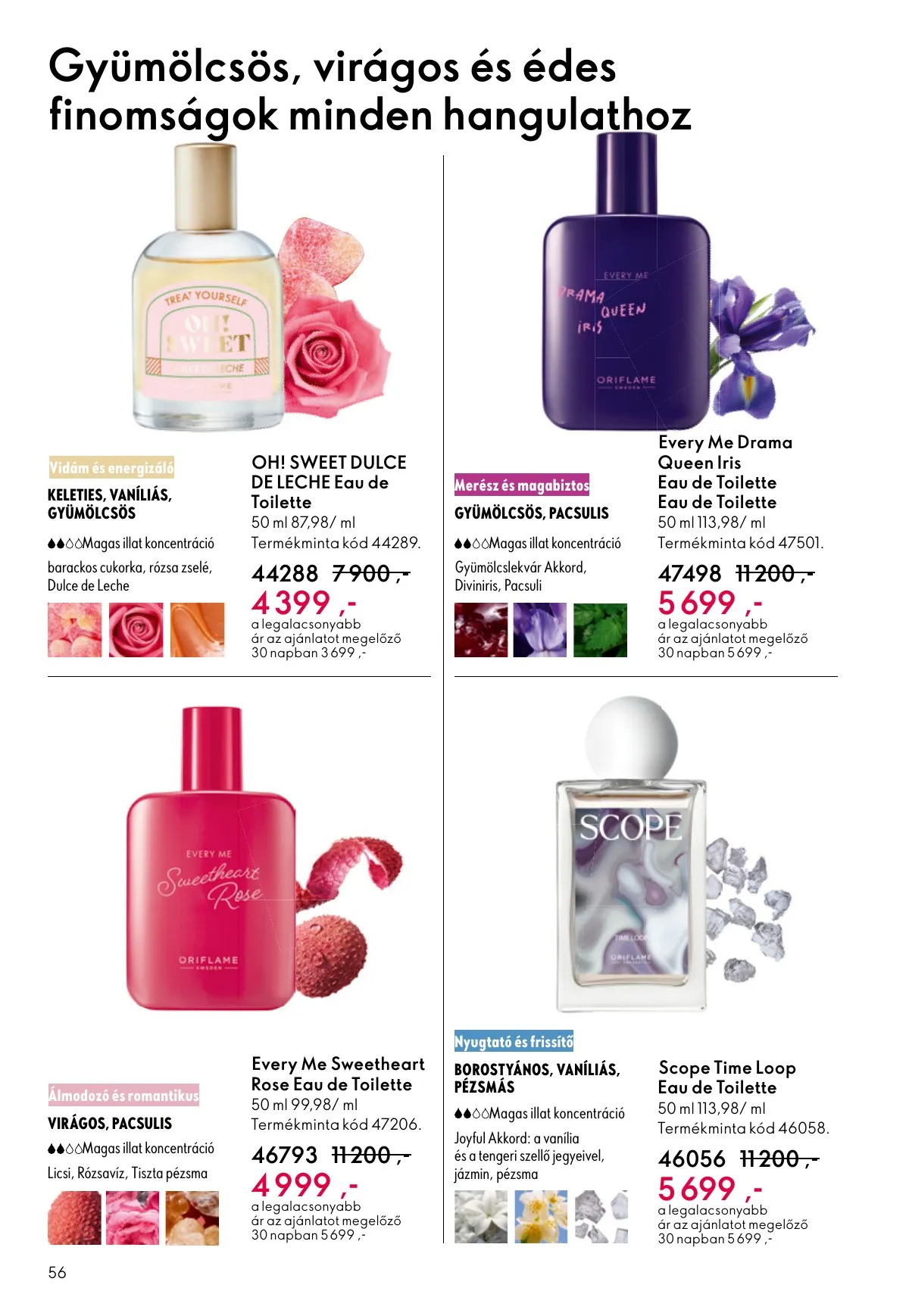 Oriflame akciós újság 05.06–05.26 – 56. oldal