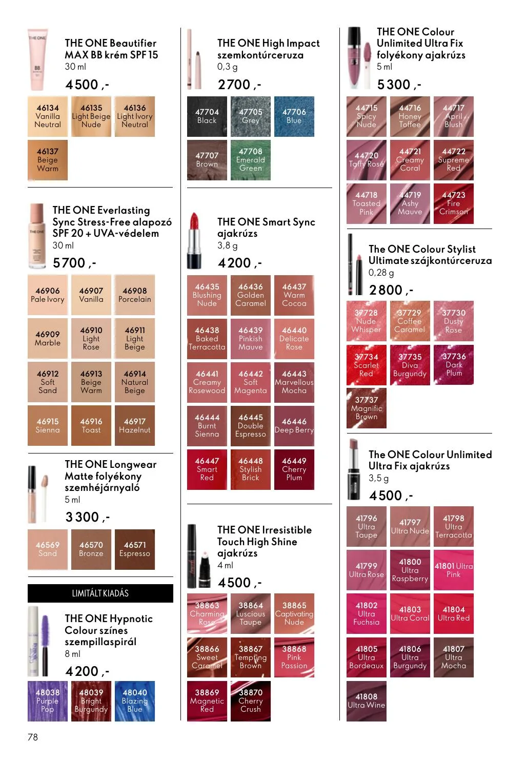 Oriflame akciós újság 05.27–06.16 – 78. oldal