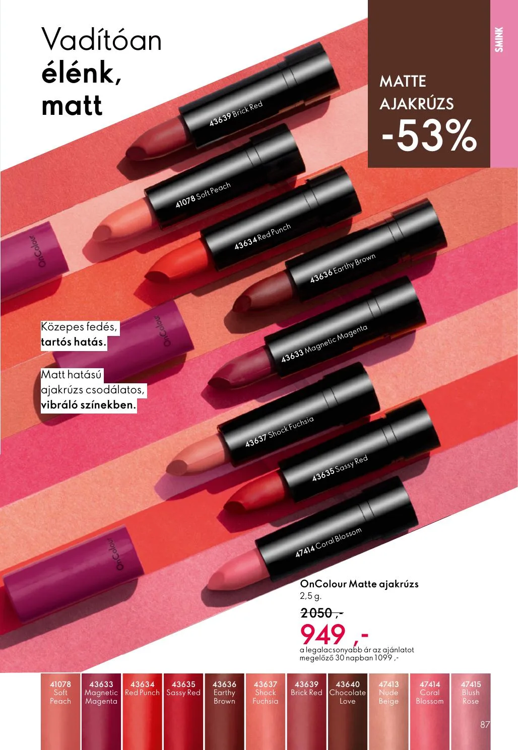 Oriflame akciós újság 05.27–06.16 – 87. oldal