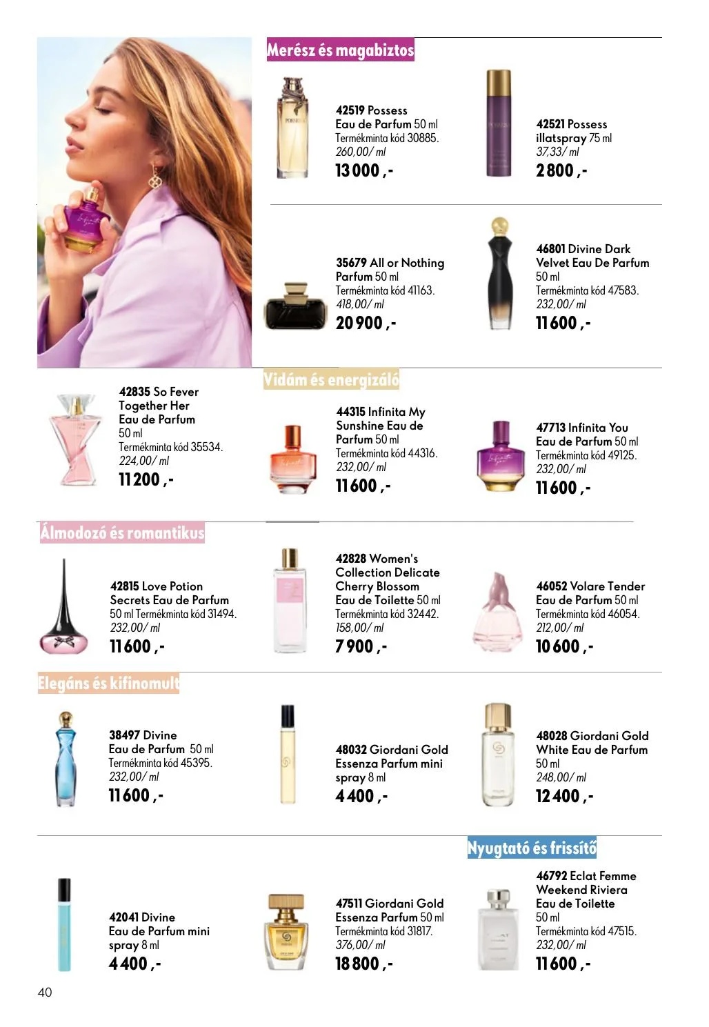 Oriflame akciós újság 06.17–07.07 – 40. oldal