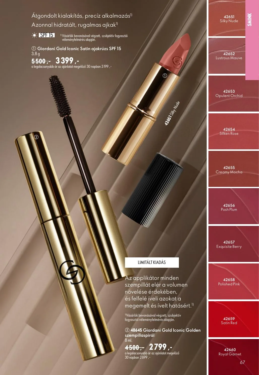 Oriflame akciós újság 06.17–07.07 – 67. oldal