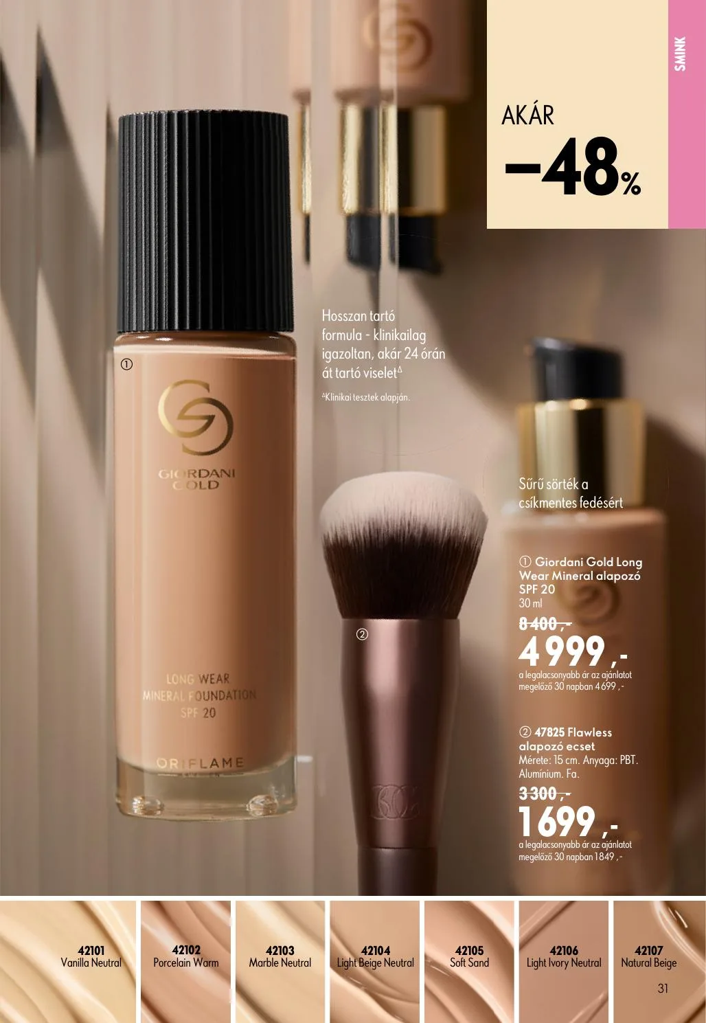 Oriflame akciós újság 07.08–07.28 – 31. oldal