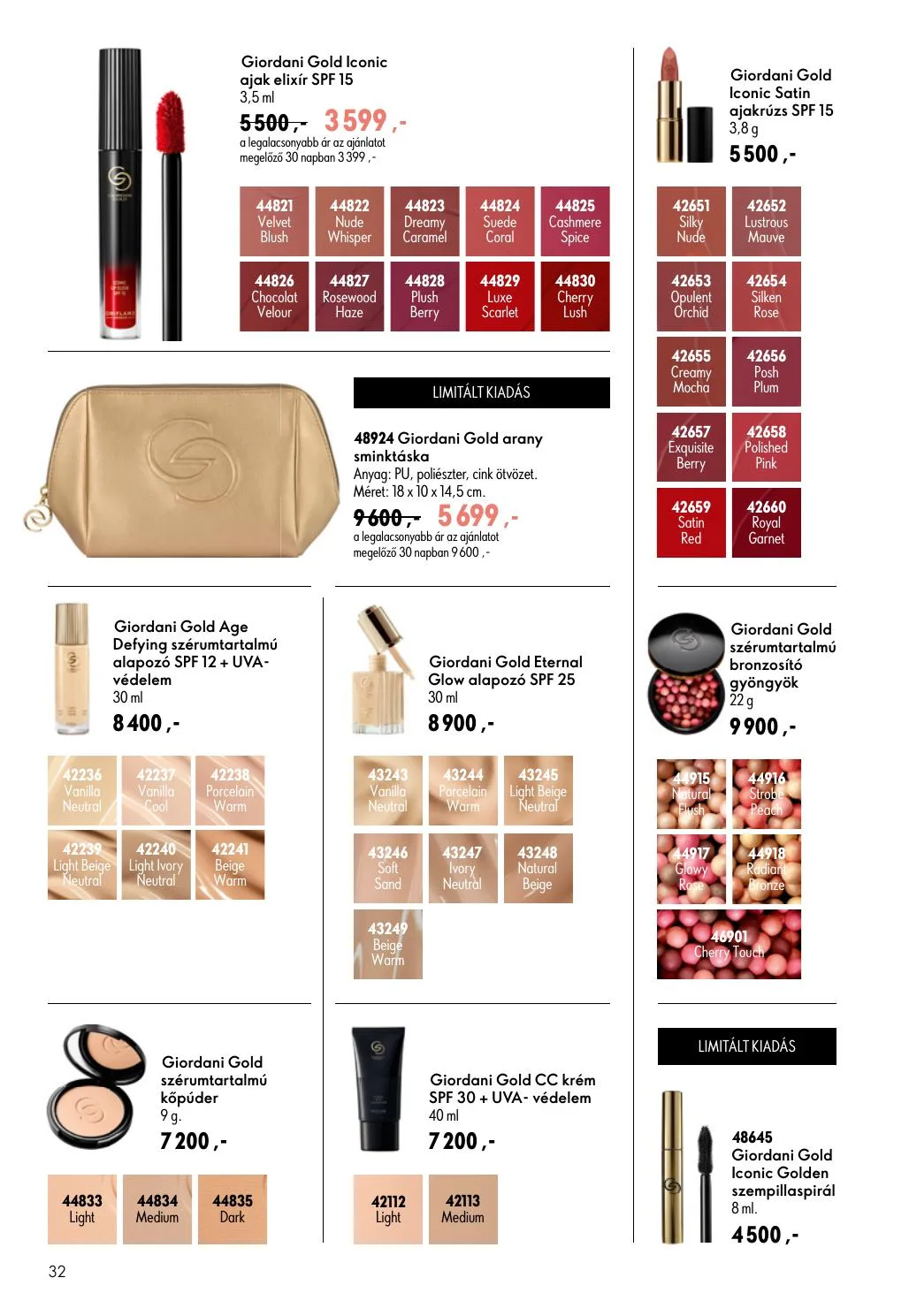 Oriflame akciós újság 07.08–07.28 – 32. oldal