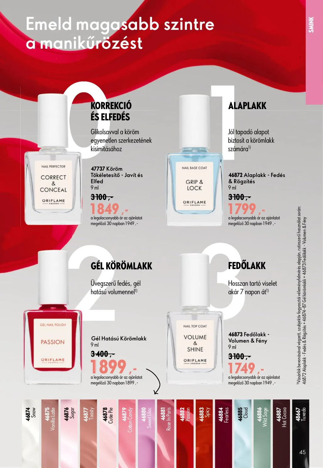 Oriflame akciós újság 07.08–07.28 – 45. oldal