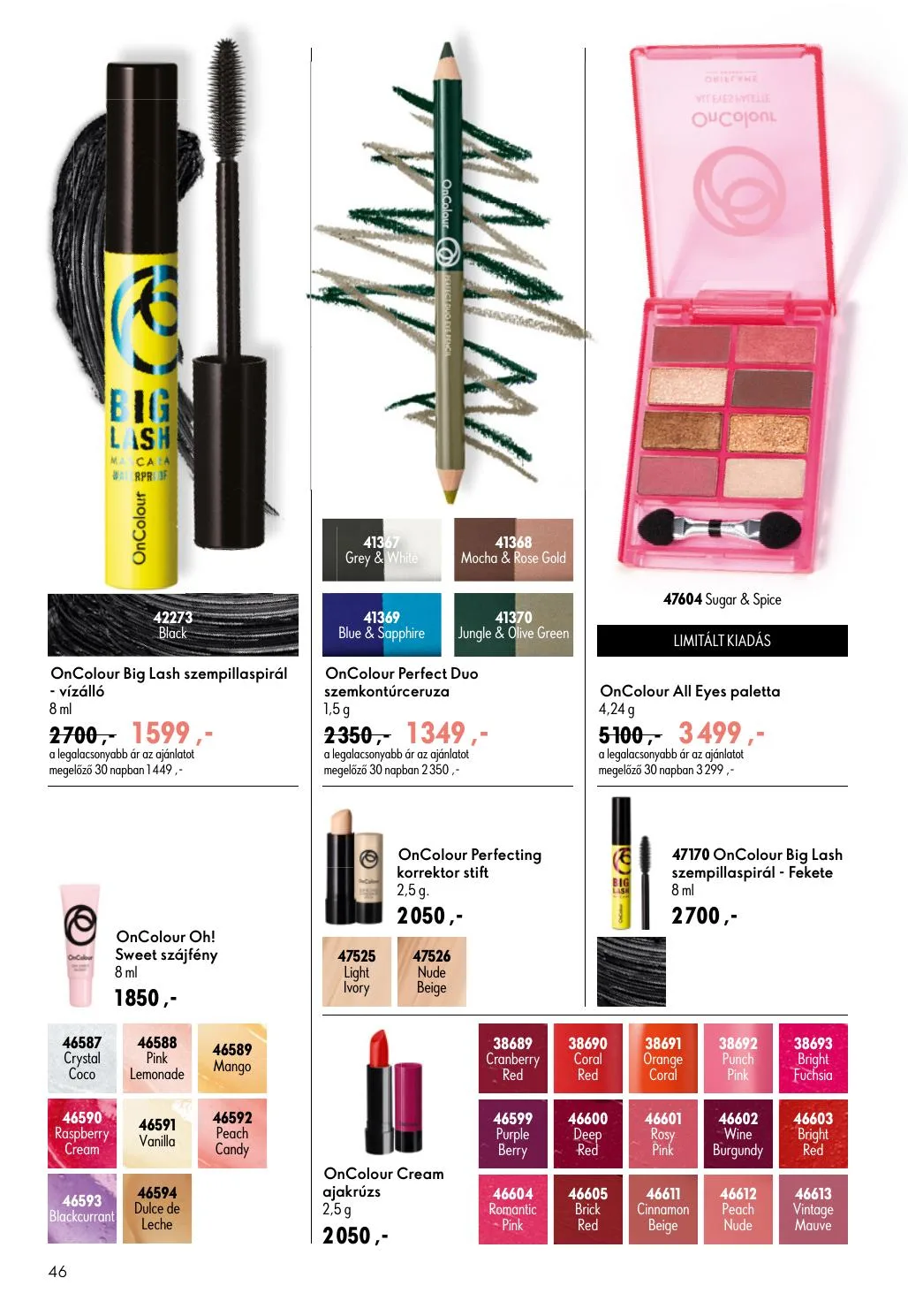 Oriflame akciós újság 07.08–07.28 – 46. oldal