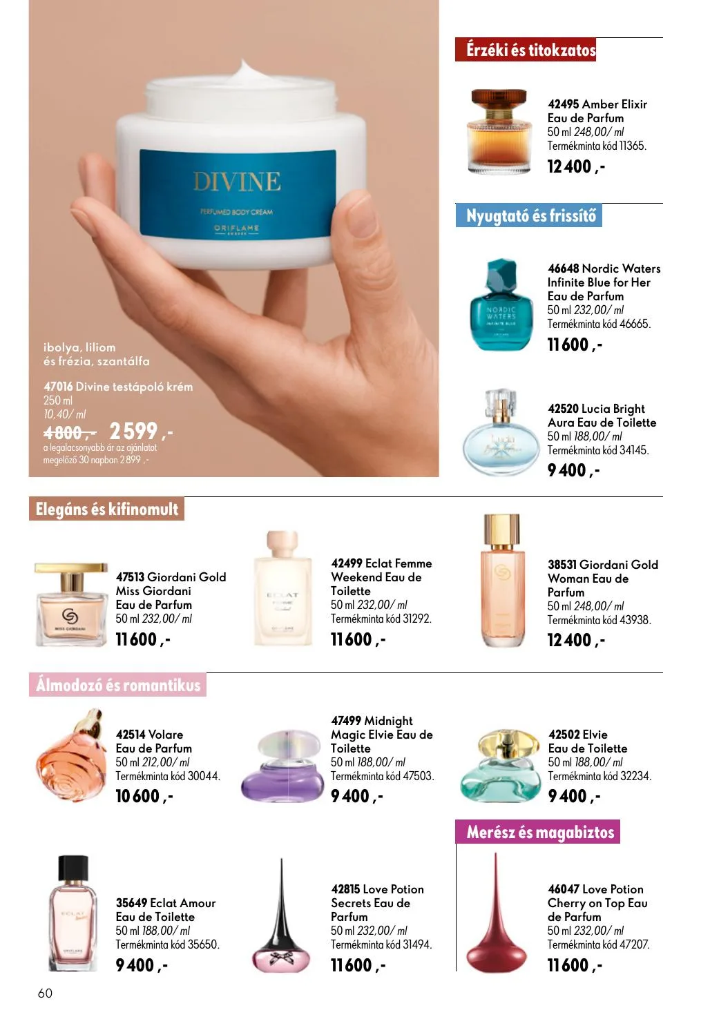 Oriflame akciós újság 07.08–07.28 – 60. oldal