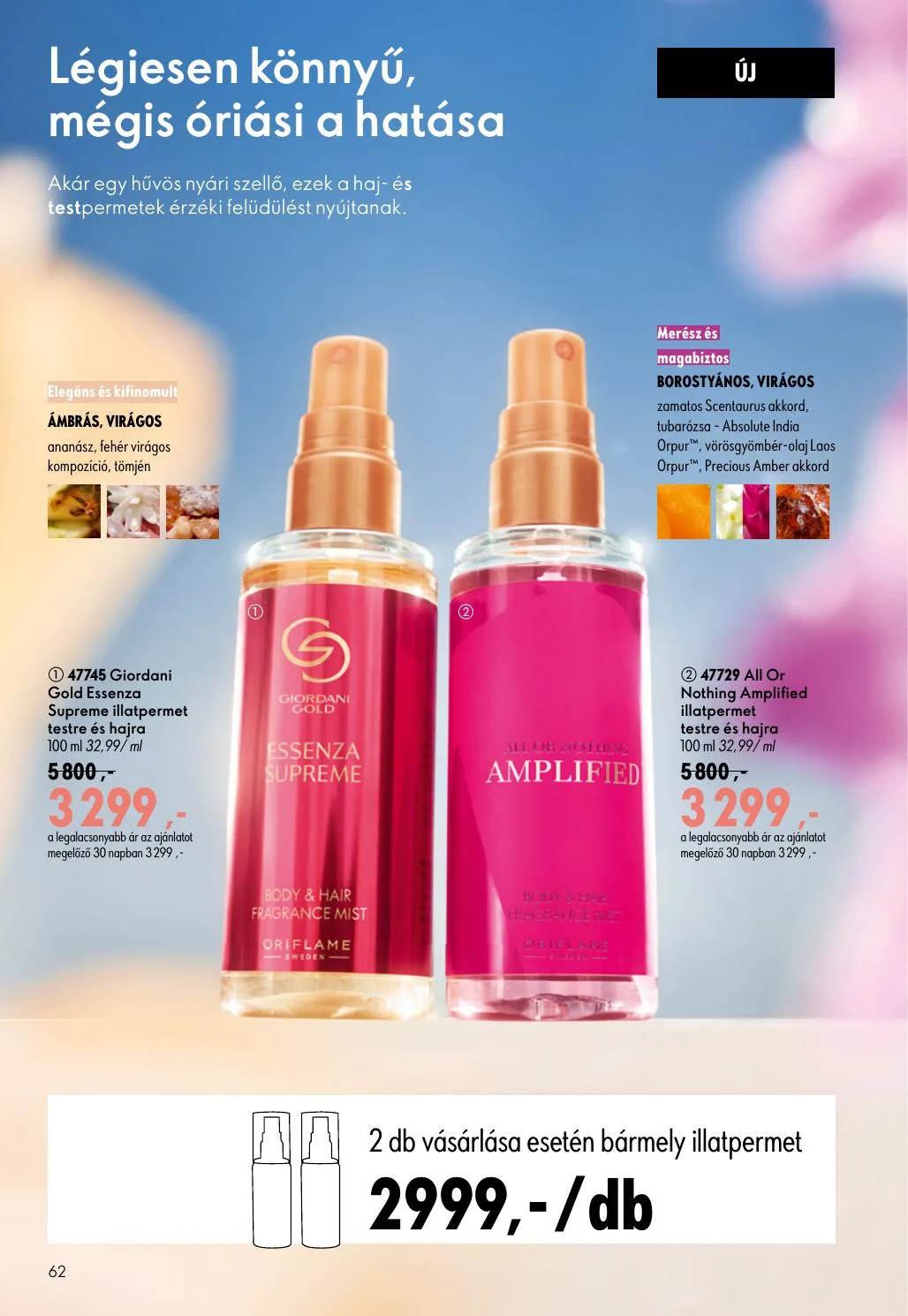 Oriflame akciós újság 07.08–07.28 – 62. oldal