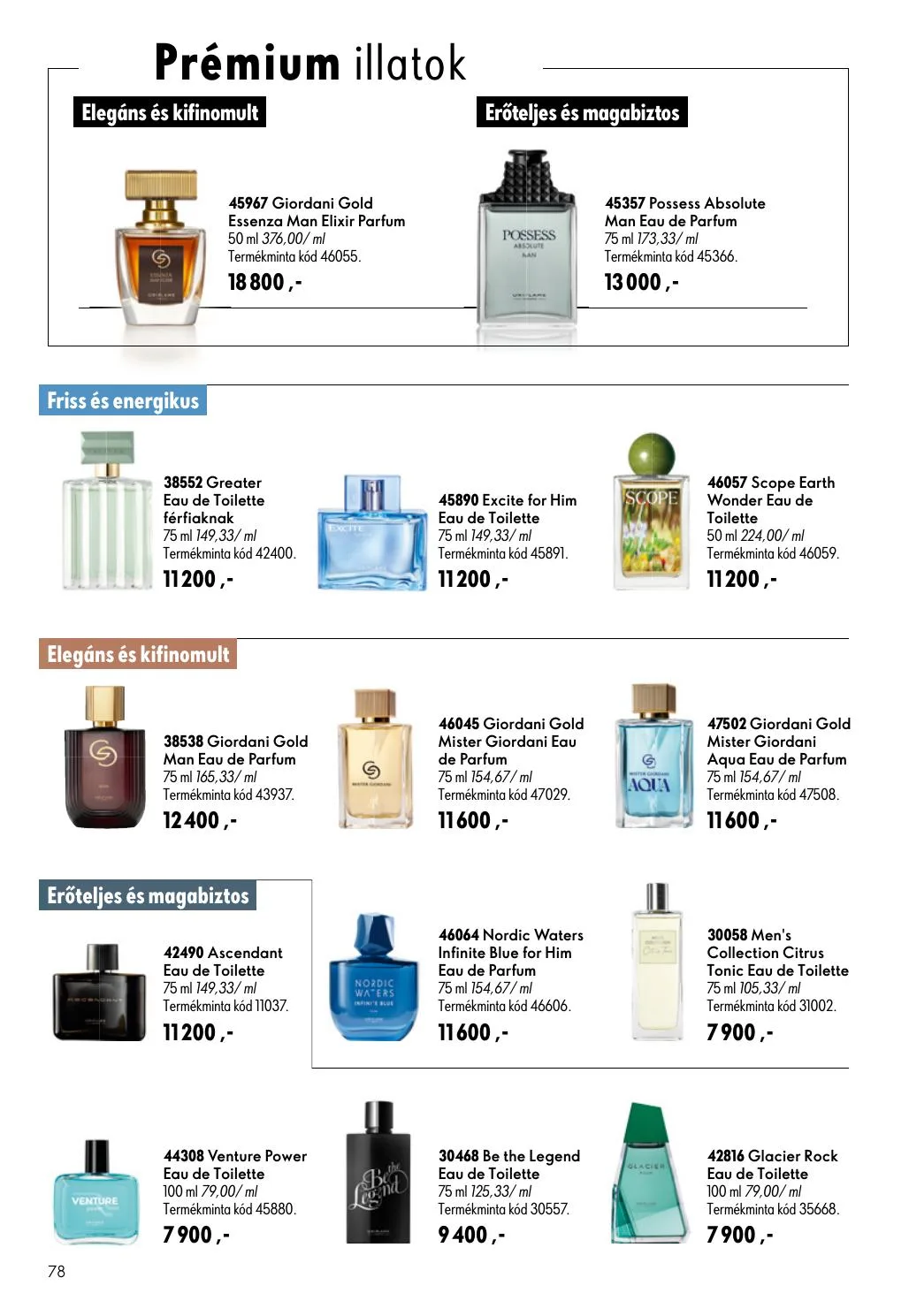 Oriflame akciós újság 07.08–07.28 – 78. oldal