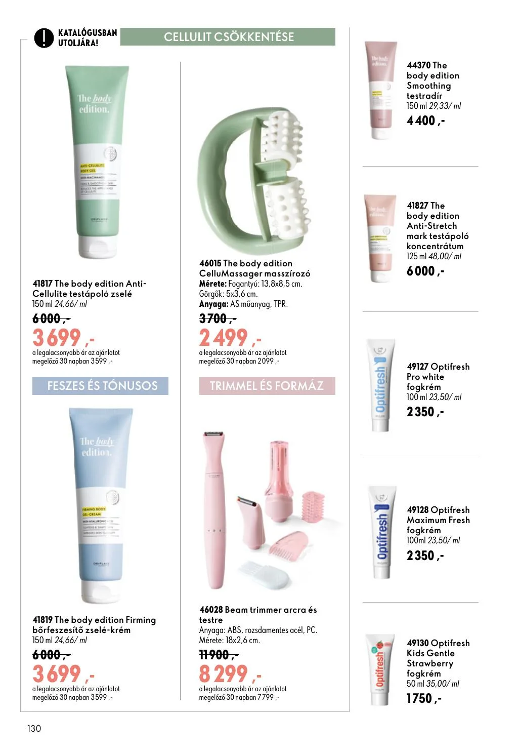 Oriflame akciós újság 08.19–09.08 – 130. oldal
