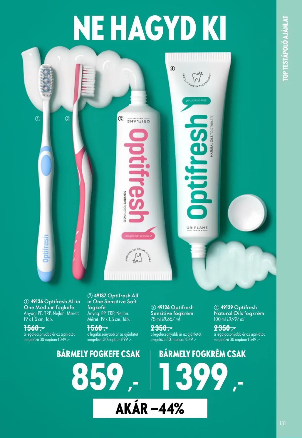 Oriflame akciós újság 08.19–09.08 – 131. oldal