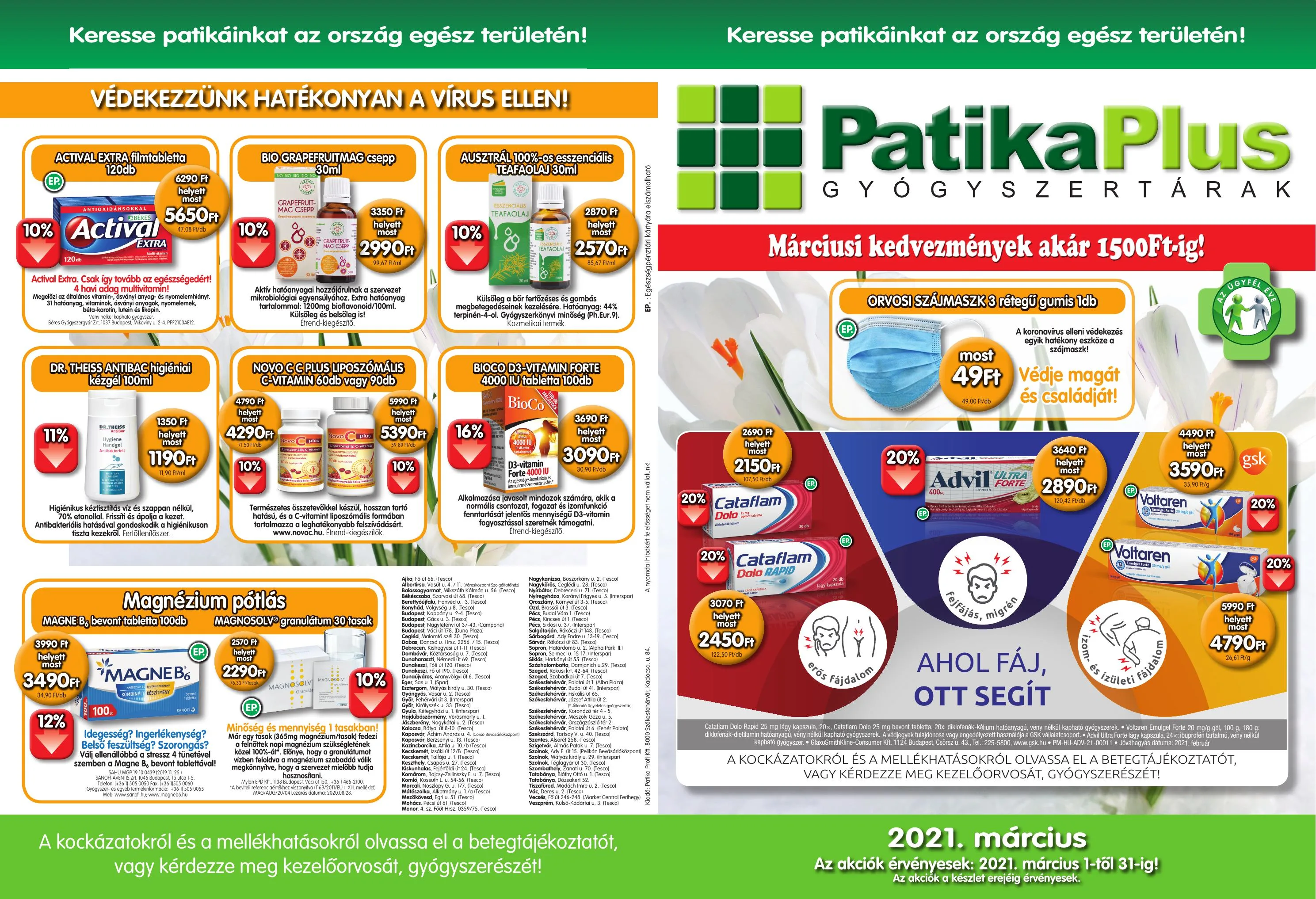 Patikaplus akciós újság 03.01–03.31