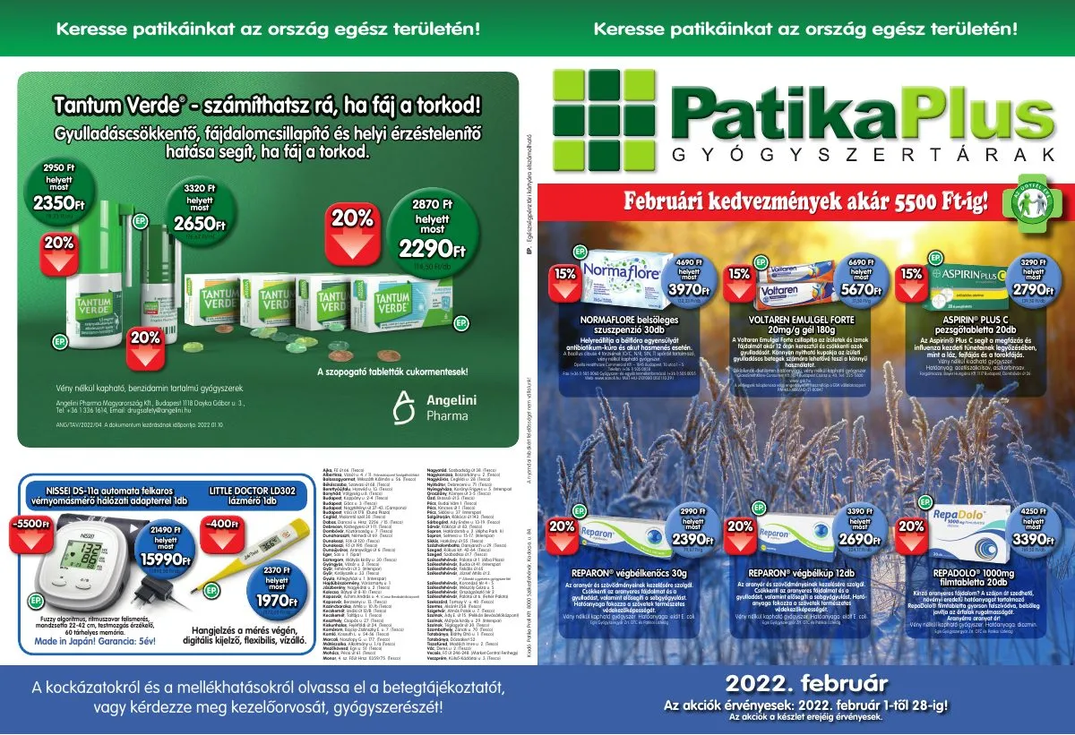 Patikaplus akciós újság 02.01–02.28