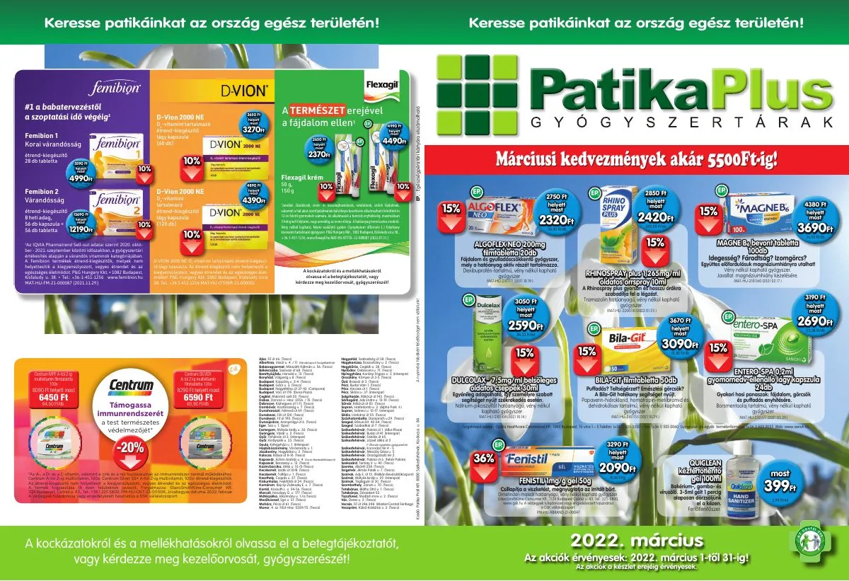 Patikaplus akciós újság 03.01–03.31