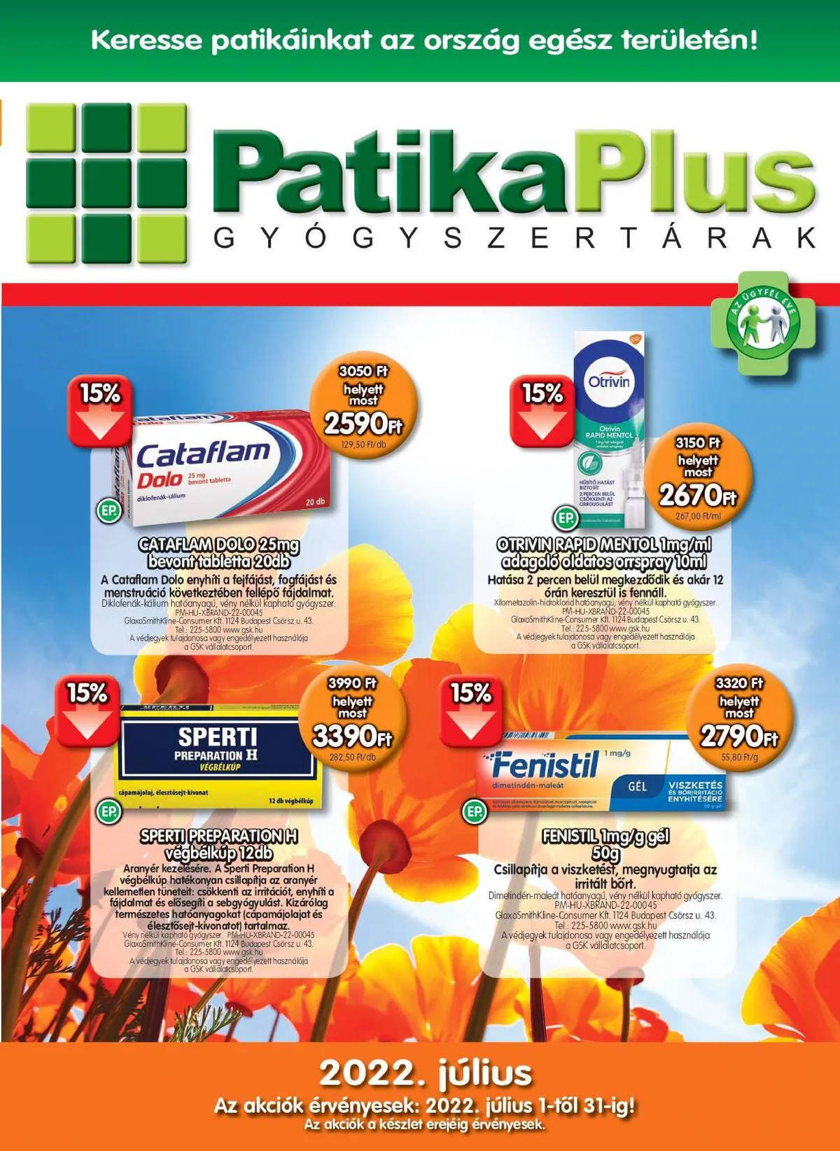 Patikaplus akciós újság 07.01–07.31