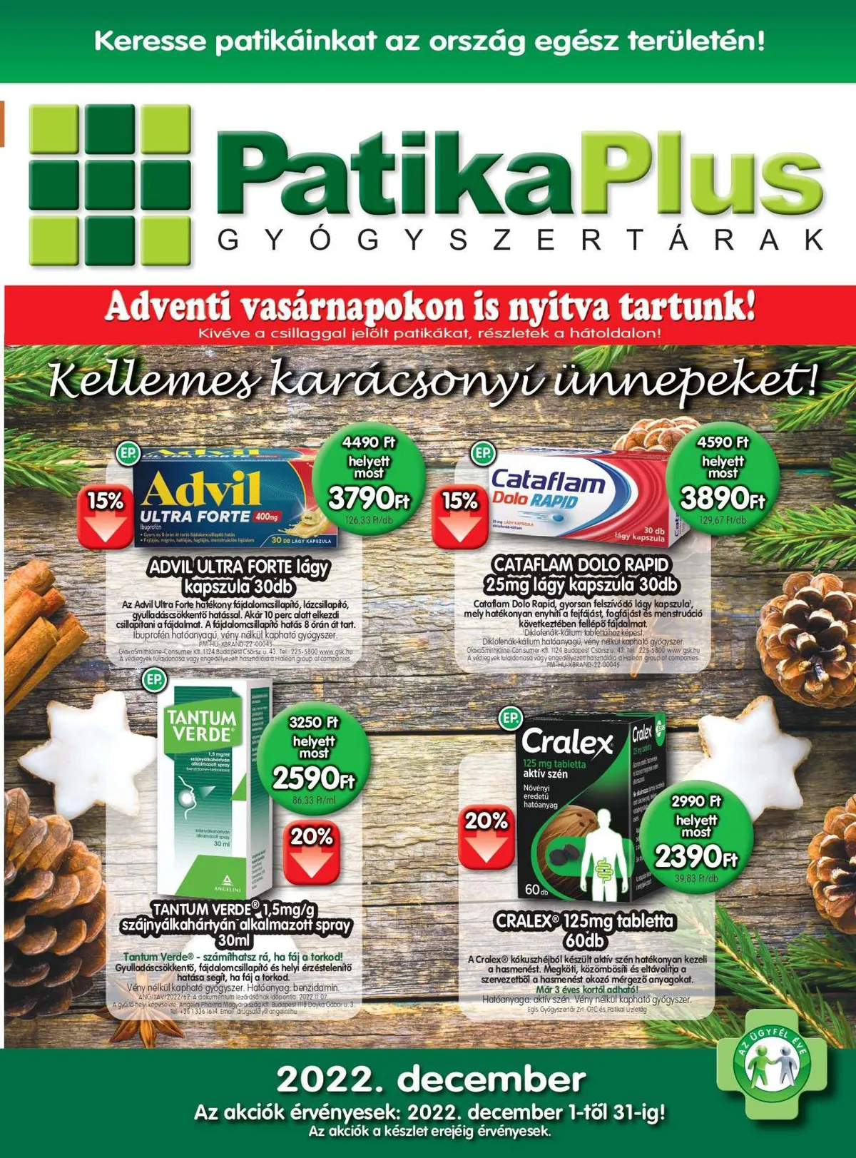 Patikaplus akciós újság 12.01–12.31
