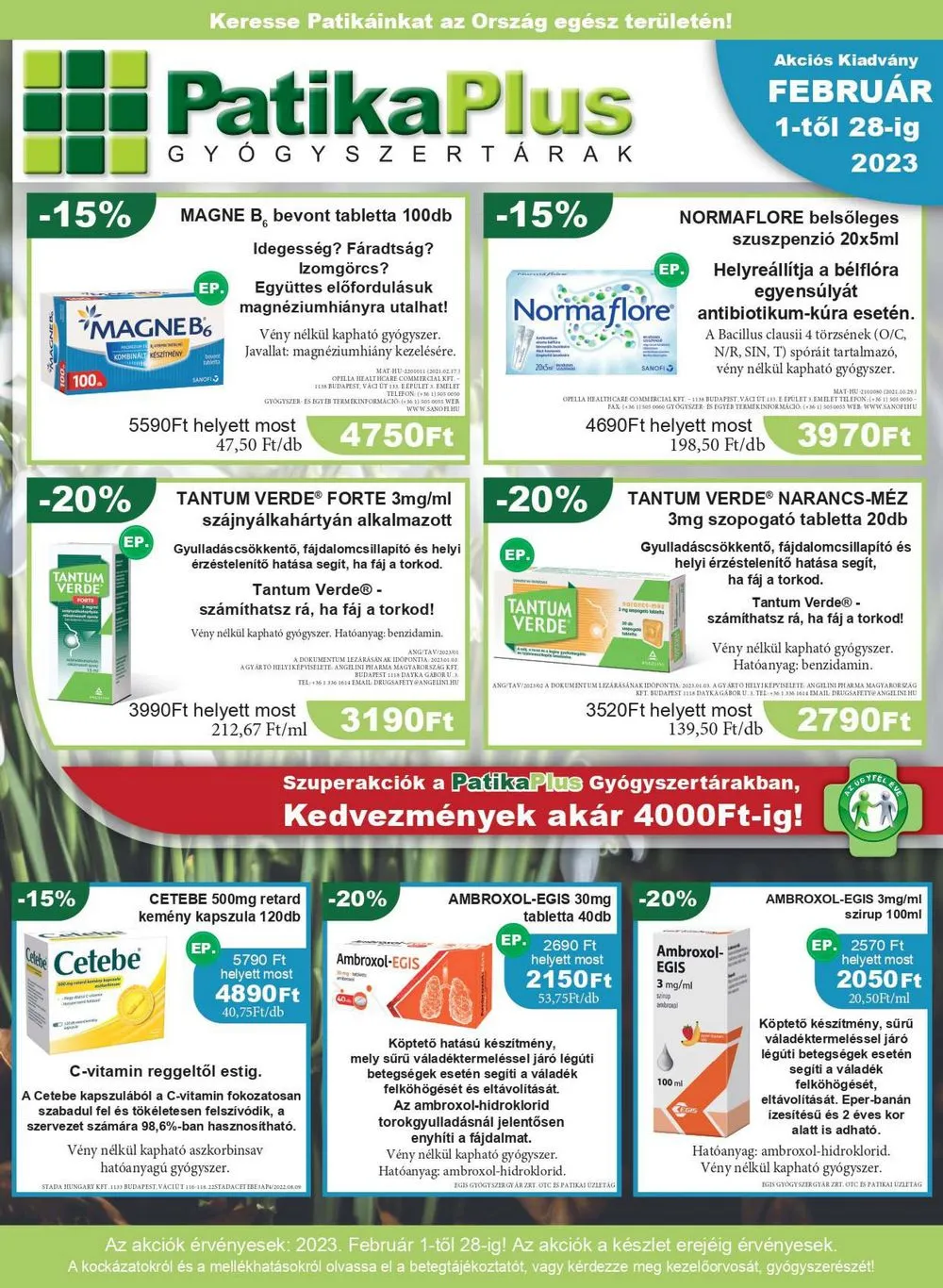 Patikaplus akciós újság 02.01–02.28