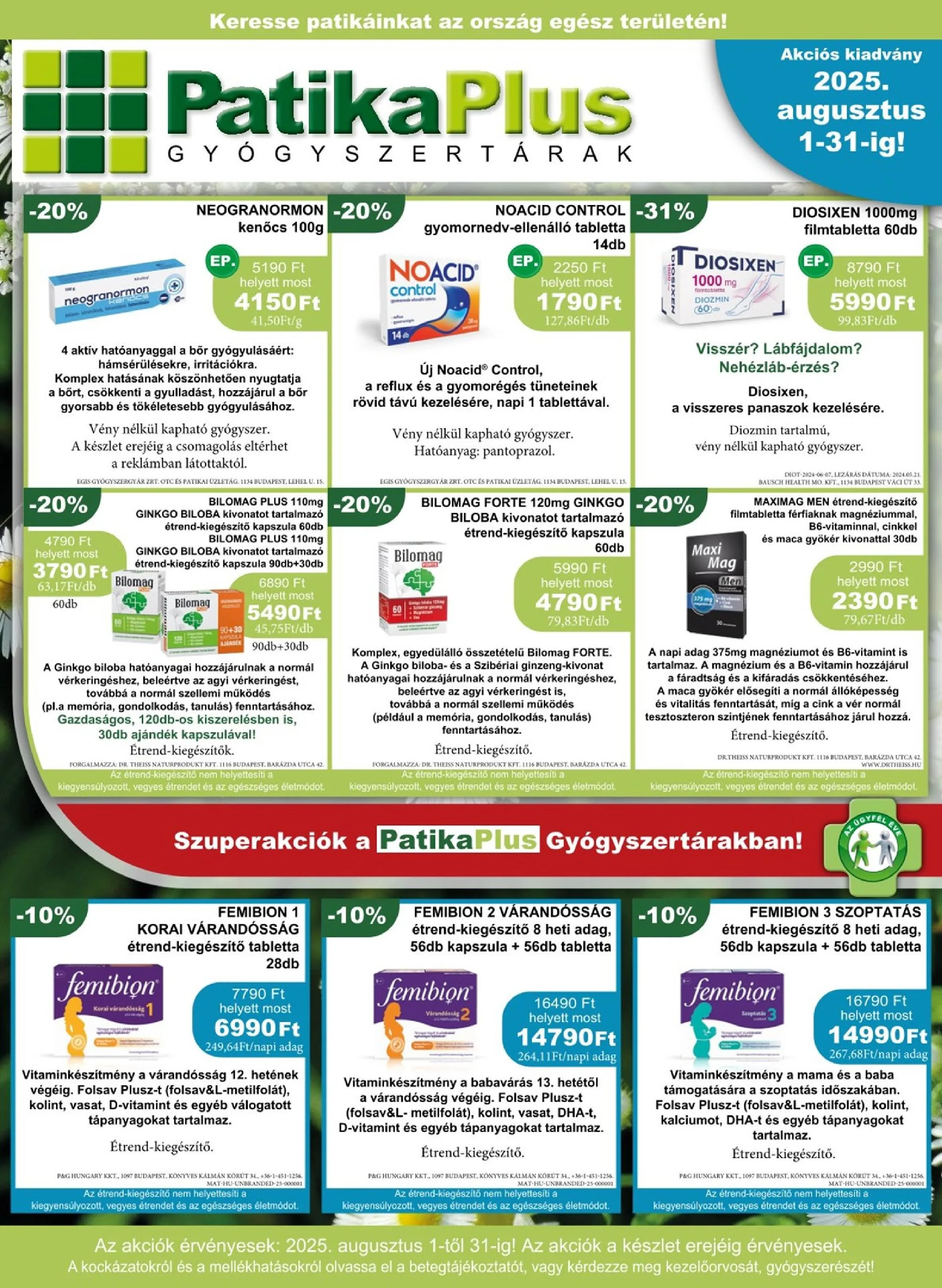 Patikaplus akciós újság 08.01–08.31
