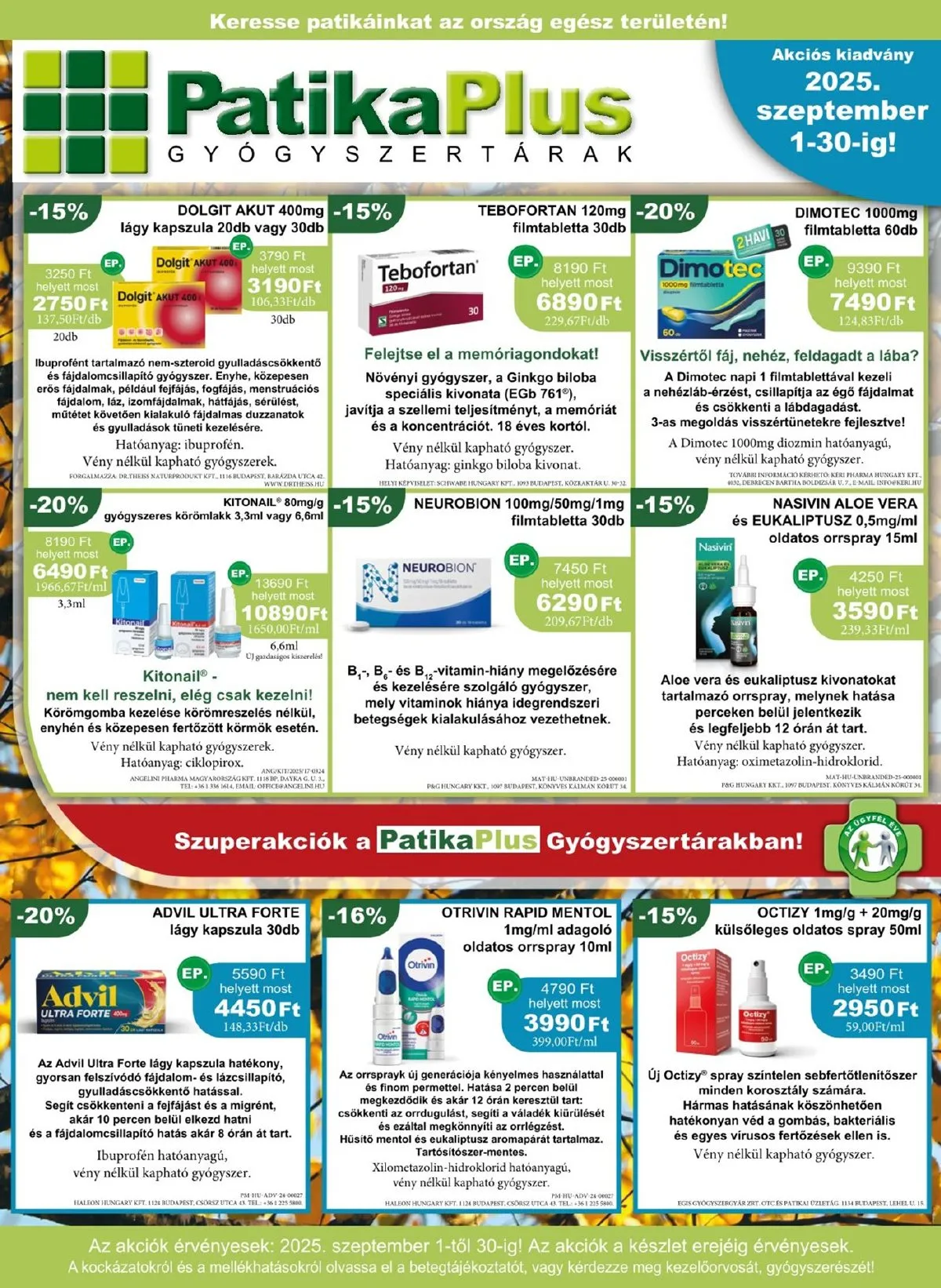 Patikaplus akciós újság 09.01–09.30