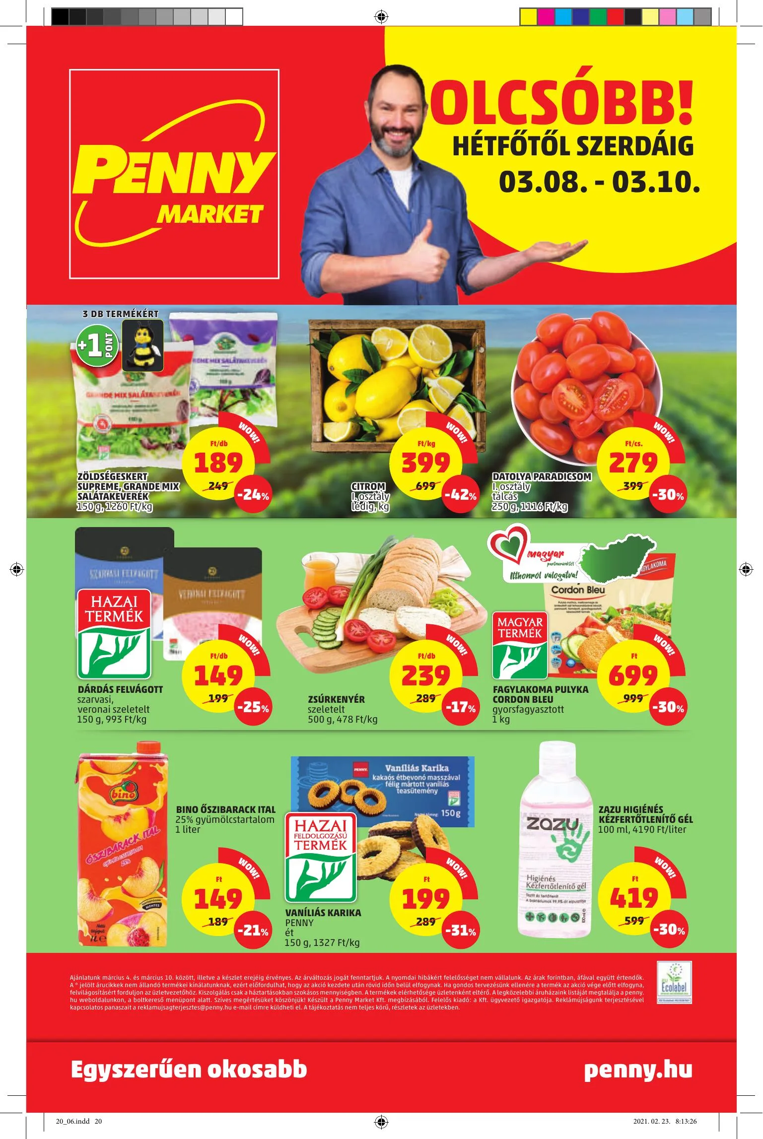 Penny akciós újság 03.04–03.10 – 20. oldal