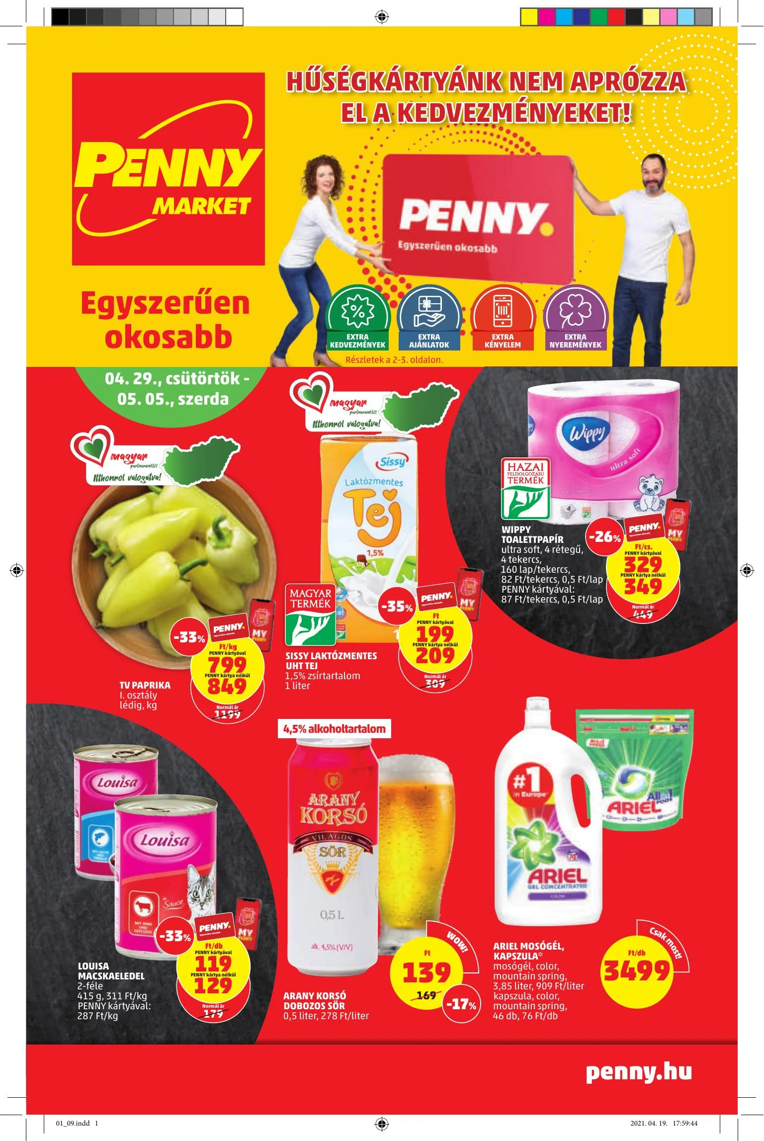 Penny akciós újság 04.29–05.05