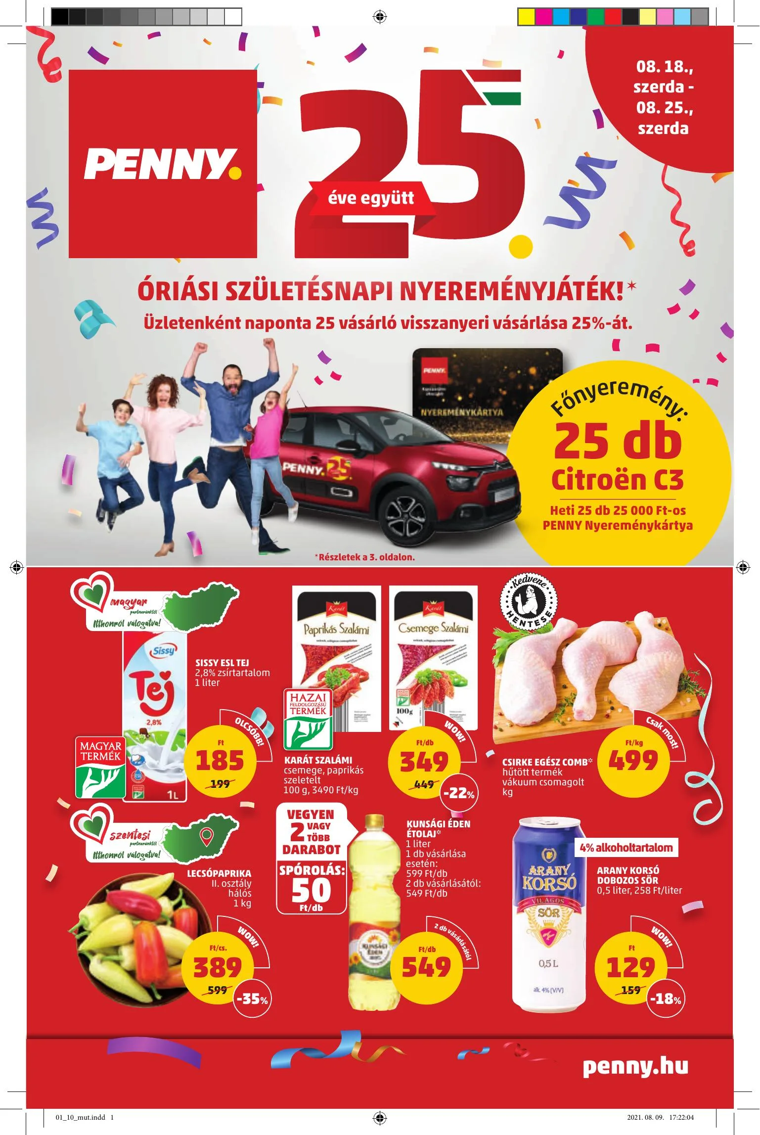 Penny akciós újság 08.18–08.25