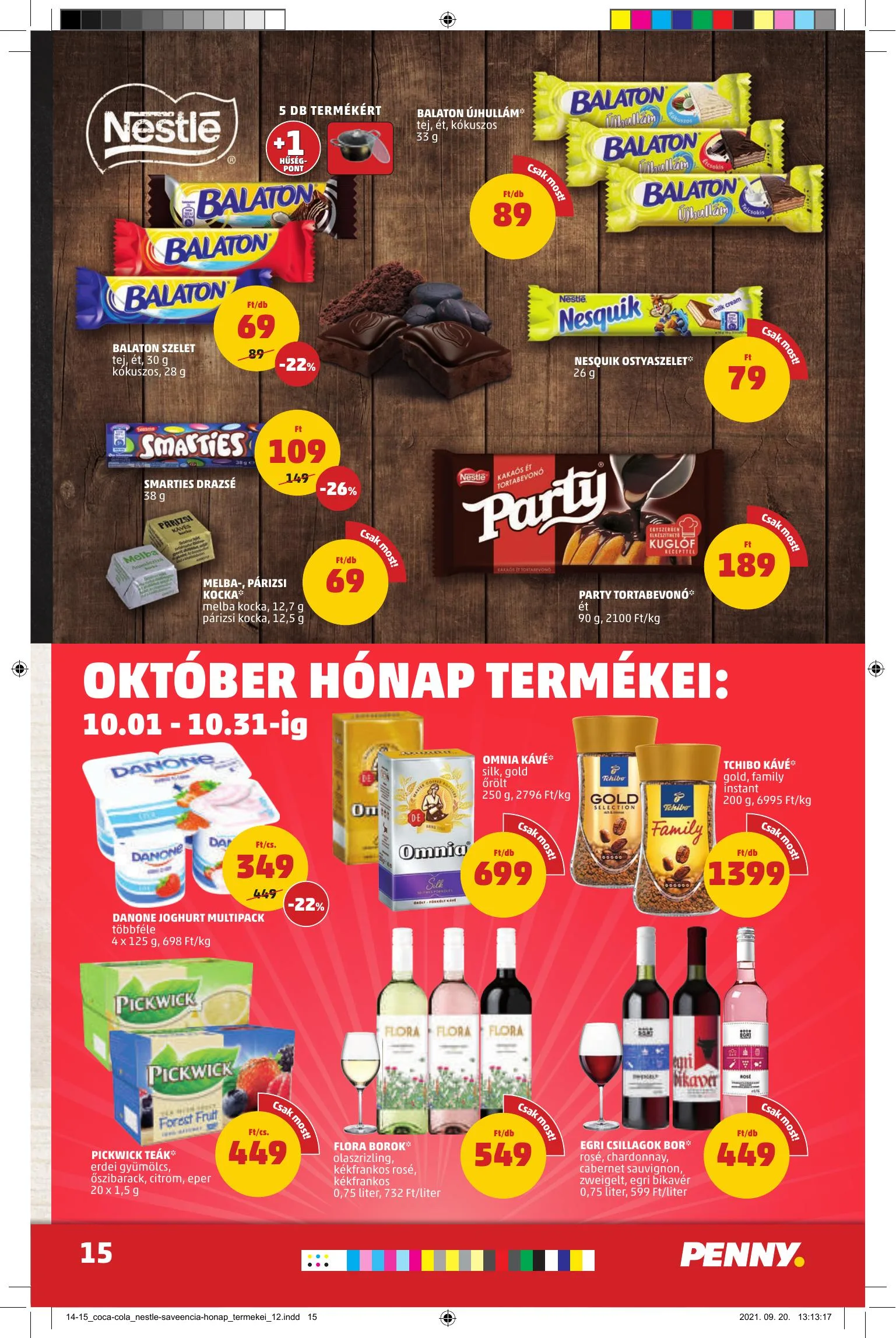 Penny akciós újság 09.30–10.06 – 15. oldal