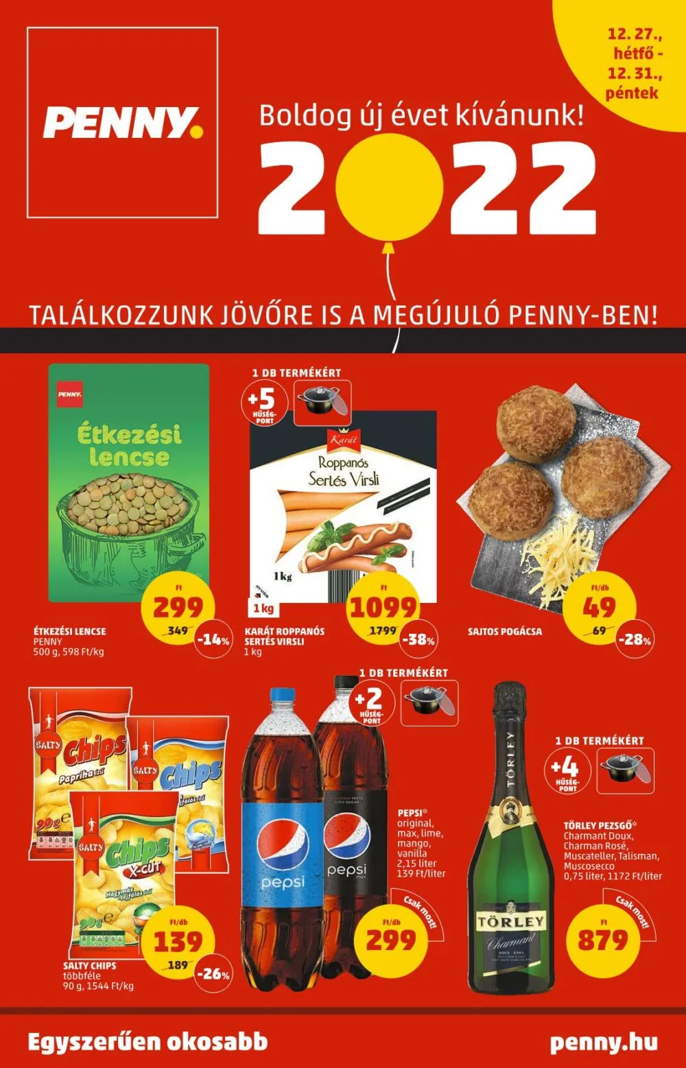 Penny akciós újság 12.27–12.31