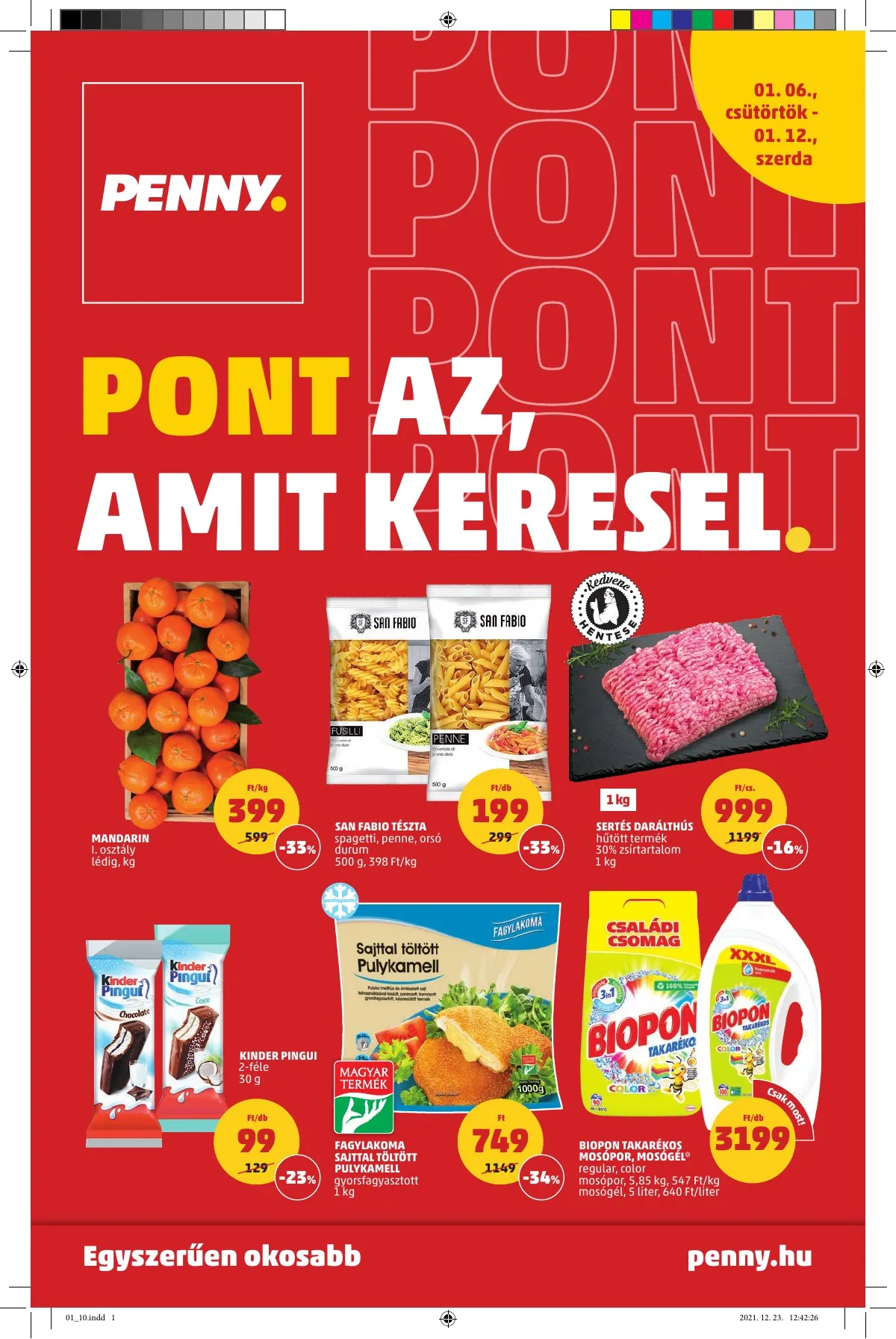 Penny akciós újság 01.06–01.06