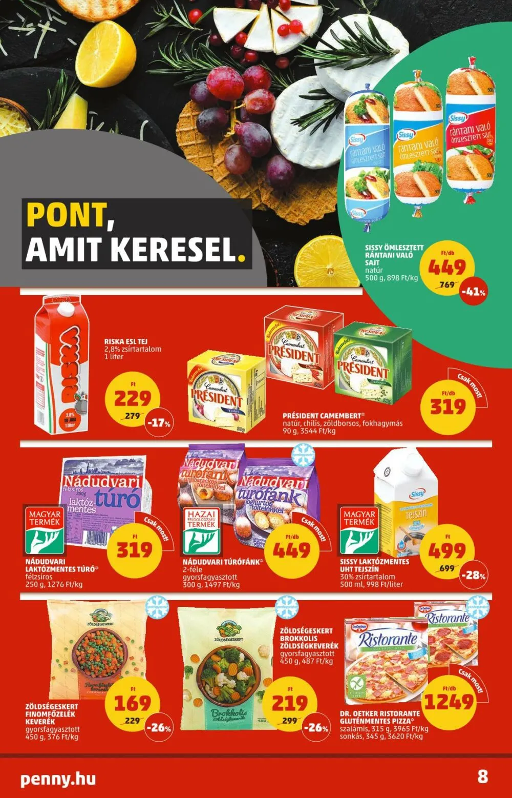 Penny akciós újság 01.06–01.12 – 8. oldal