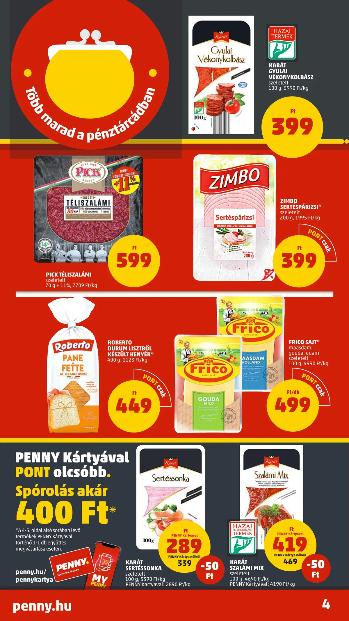 Penny akciós újság 08.04–08.10 – 4. oldal