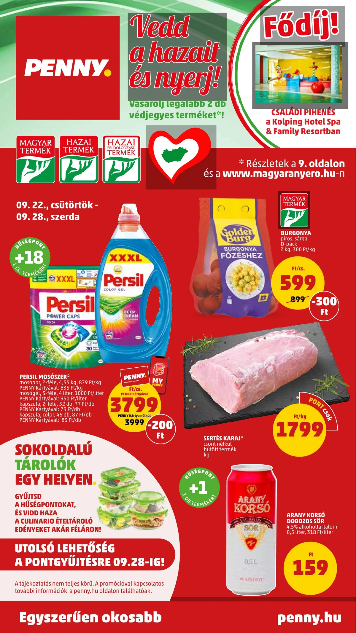 Penny akciós újság 09.22–09.28