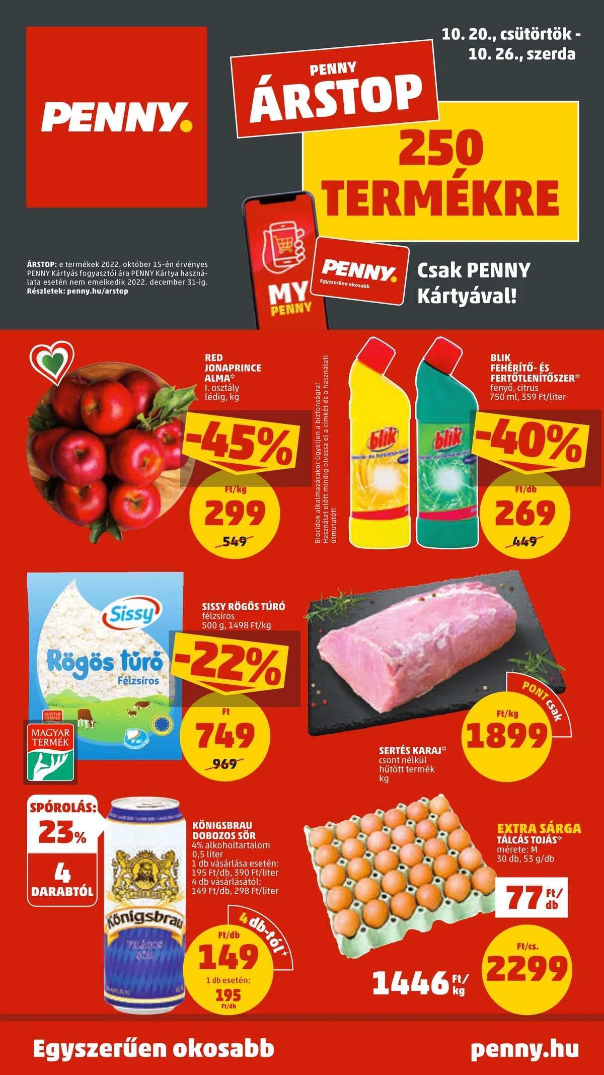 Penny akciós újság 10.20–10.26