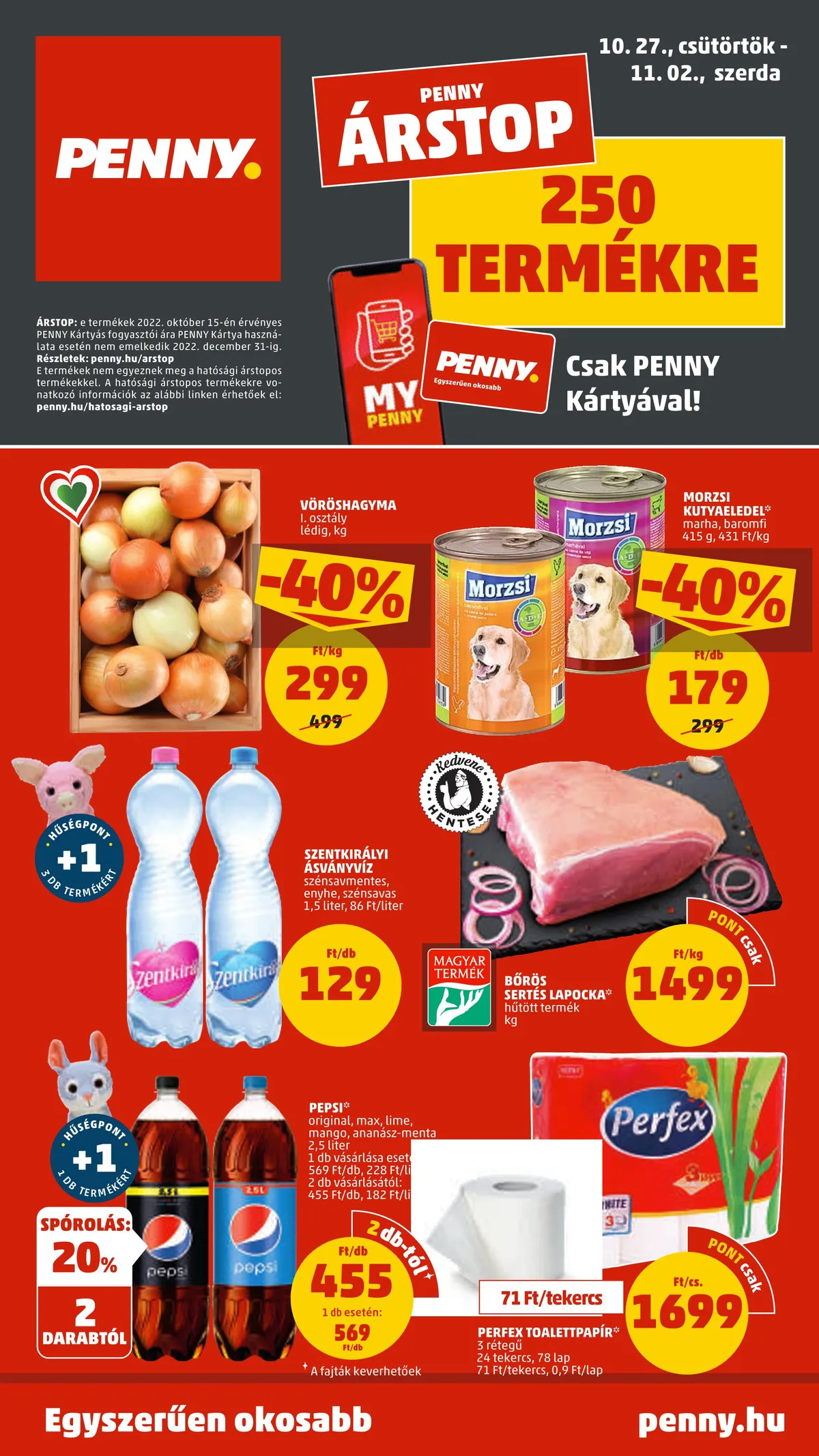 Penny akciós újság 10.27–11.02