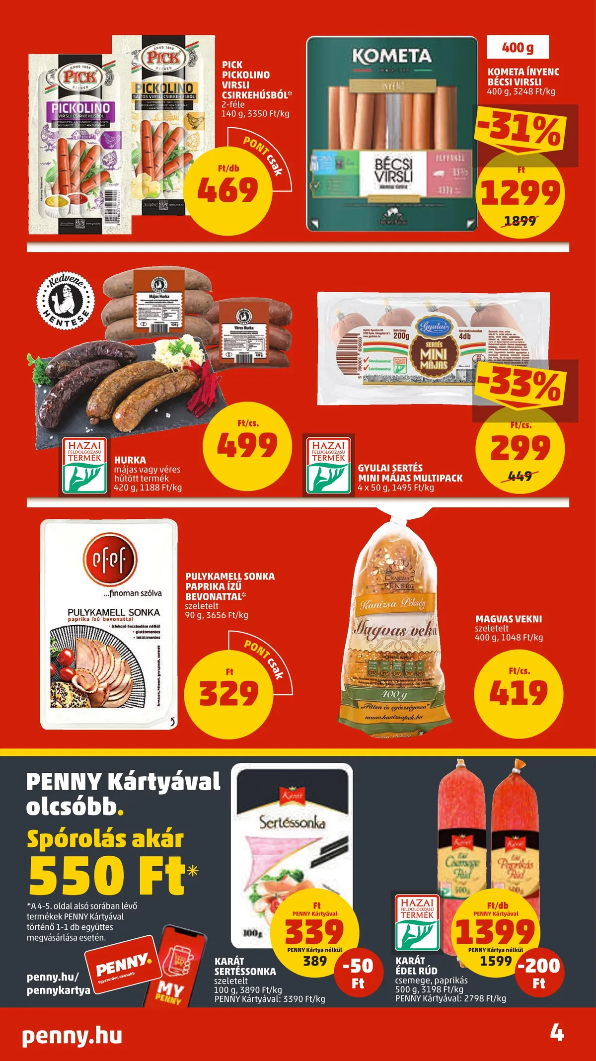 Penny akciós újság 10.27–11.02 – 4. oldal