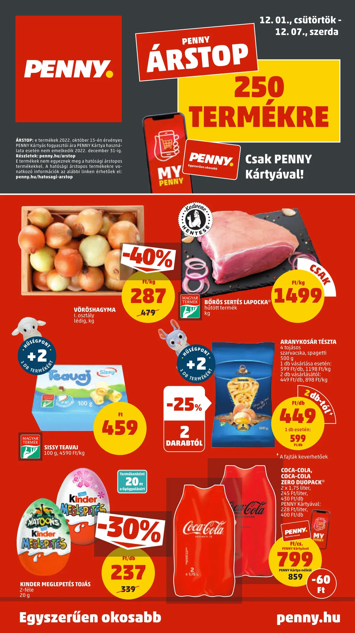 Penny akciós újság 12.01–12.07