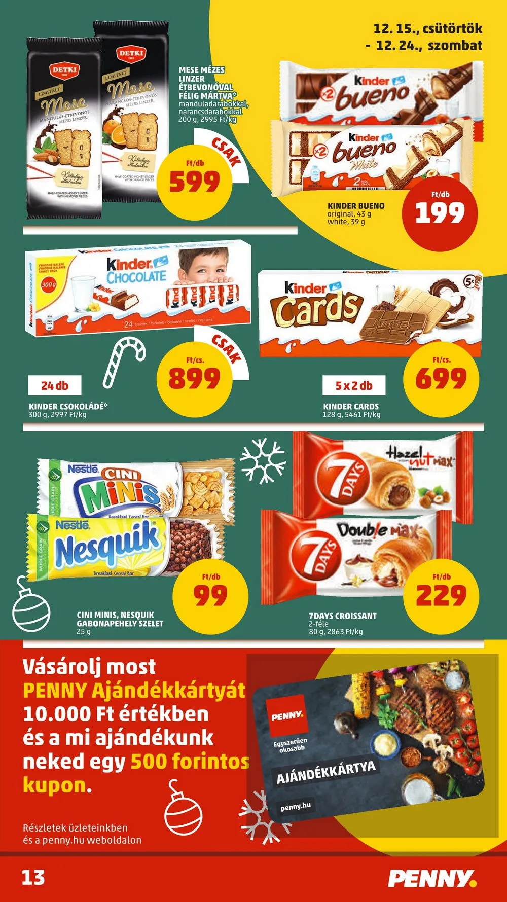 Penny akciós újság 12.15–12.24 – 13. oldal