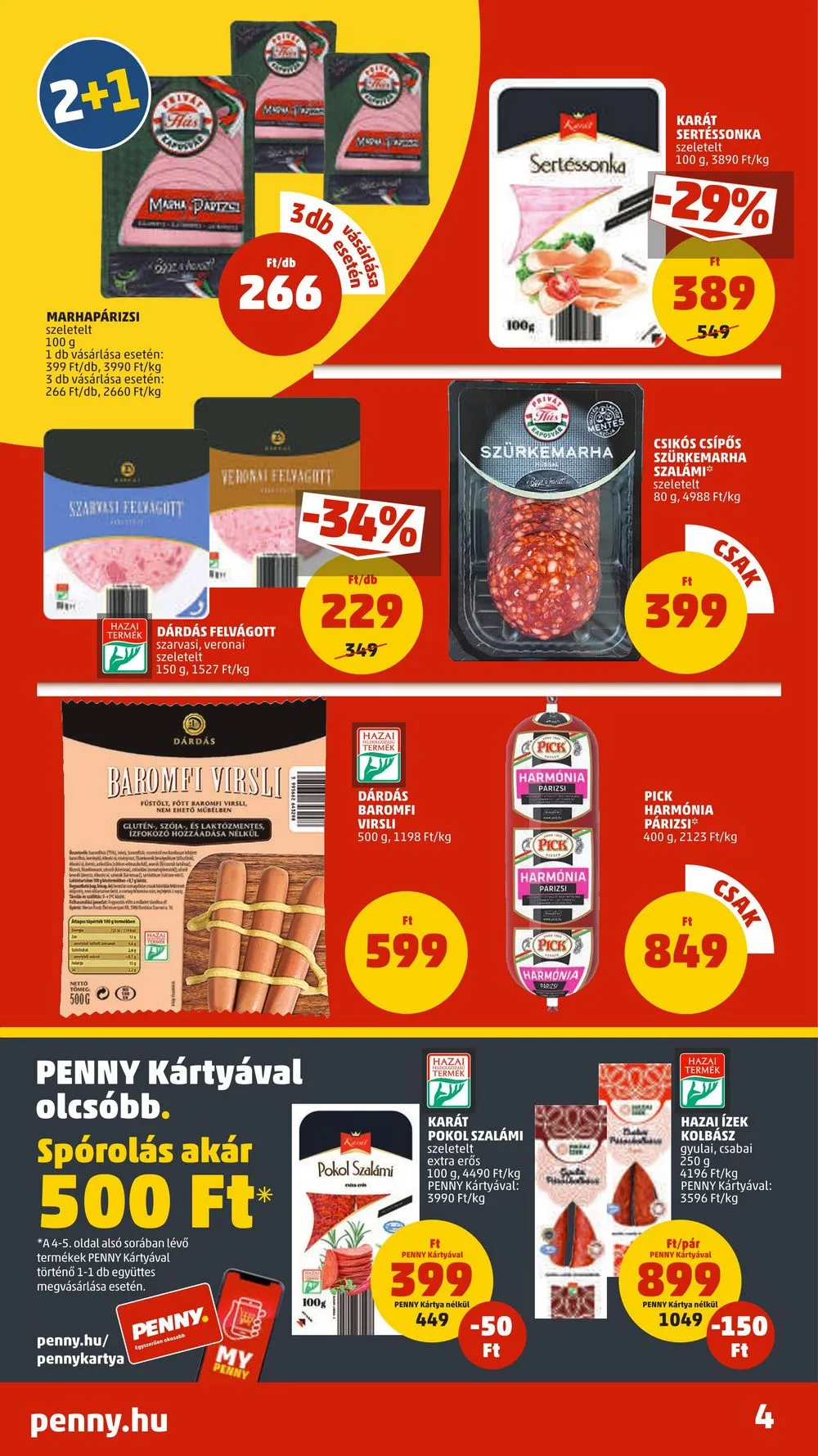 Penny akciós újság 01.12–01.18 – 4. oldal