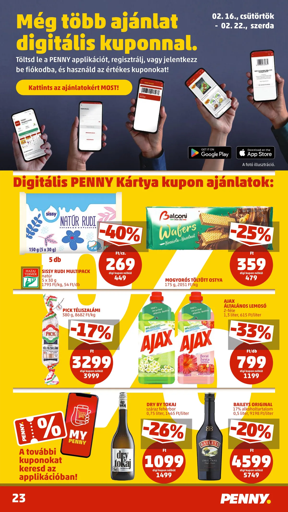 Penny akciós újság 02.16–02.22 – 23. oldal