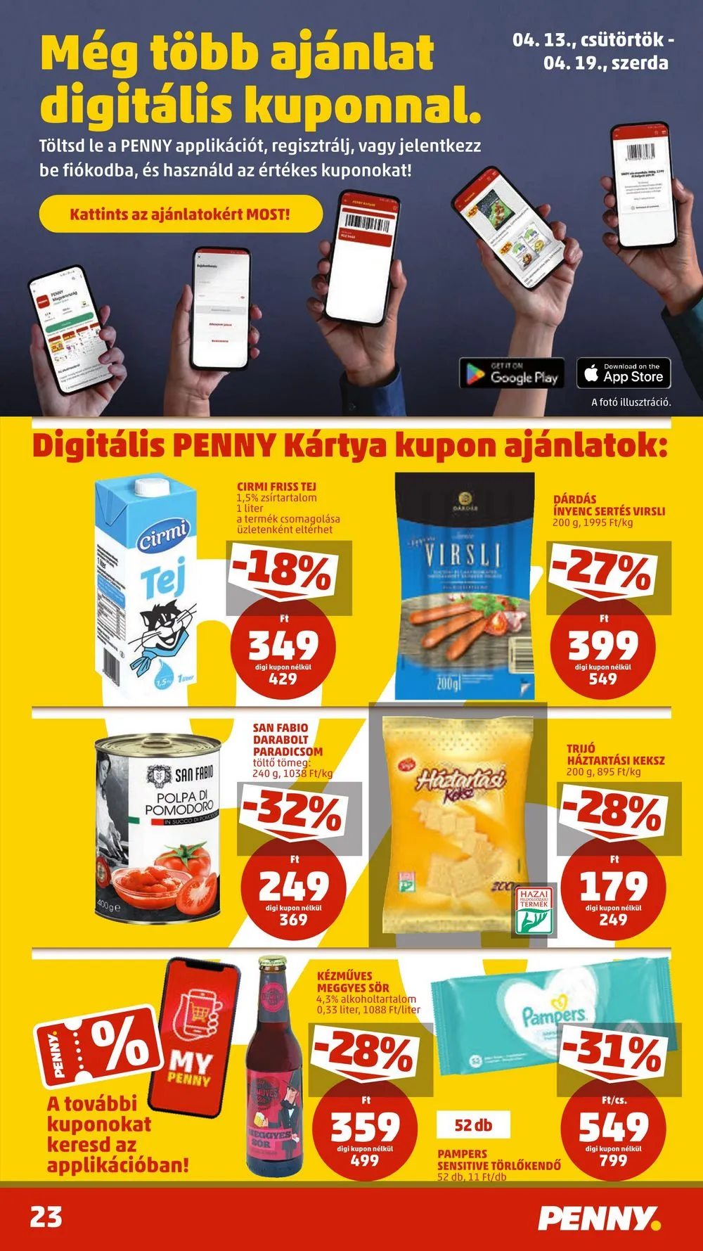 Penny akciós újság 04.13–04.19 – 23. oldal