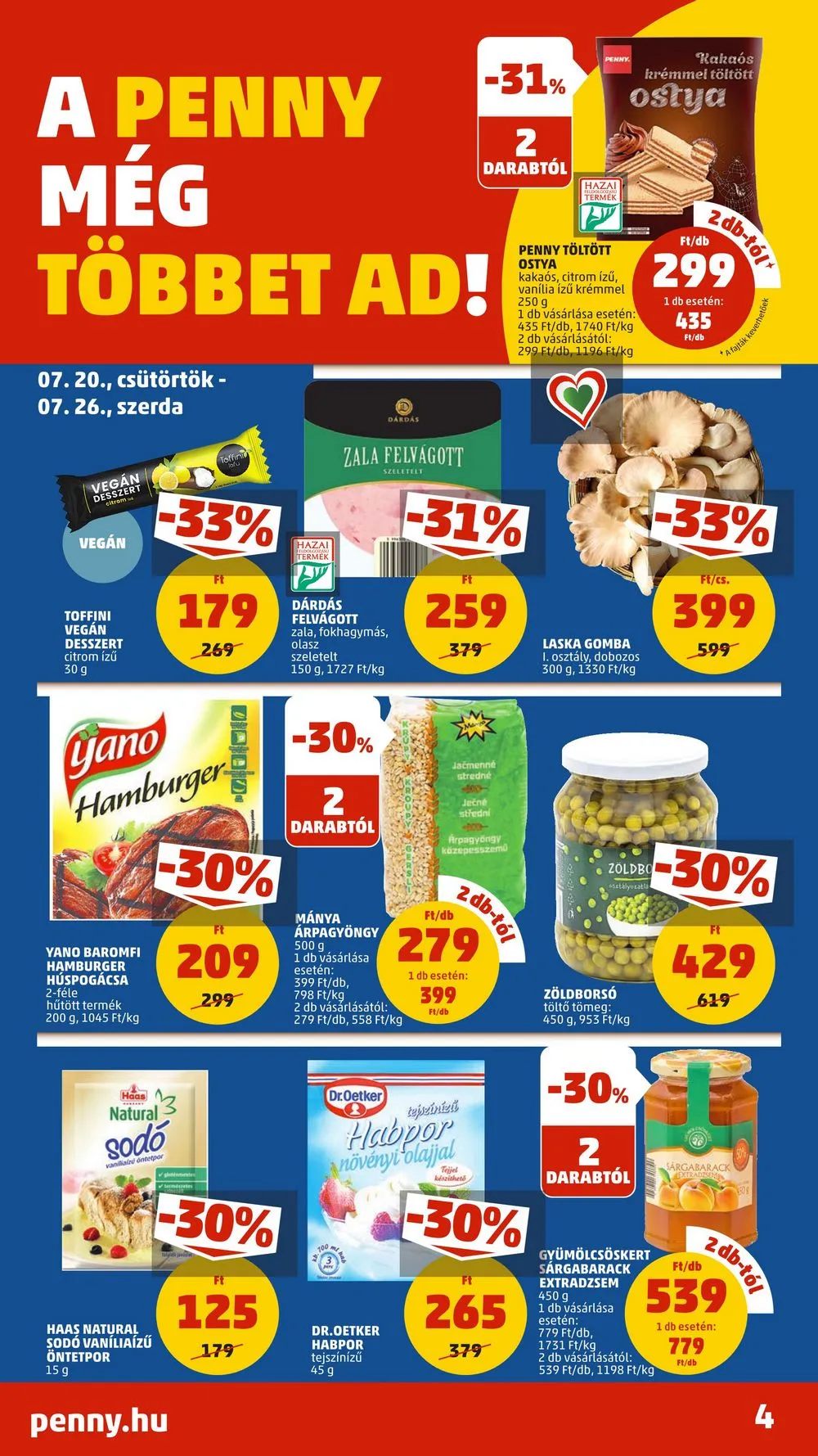 Penny akciós újság 07.20–07.26 – 4. oldal