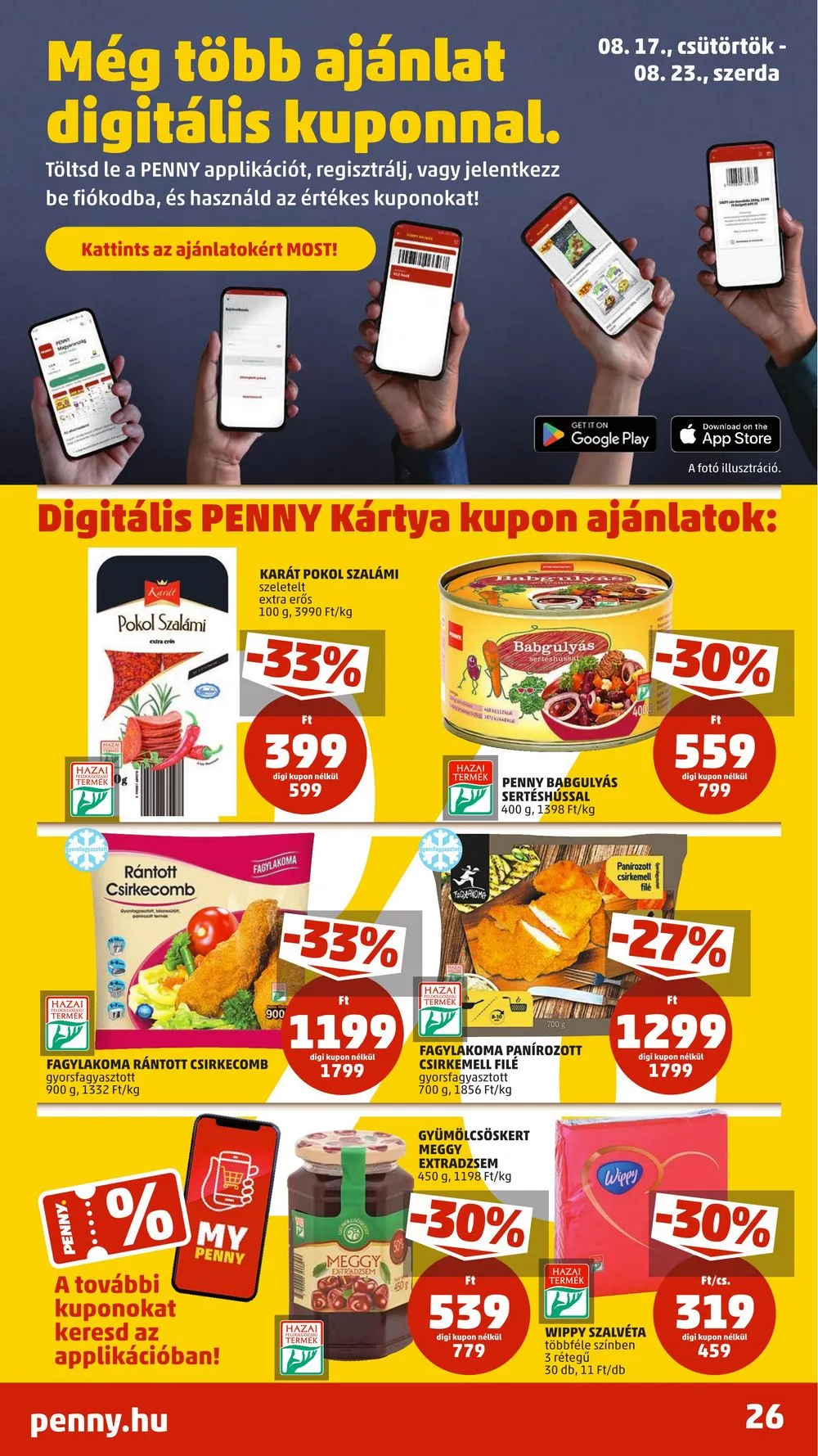 Penny akciós újság 08.17–08.23 – 32. oldal